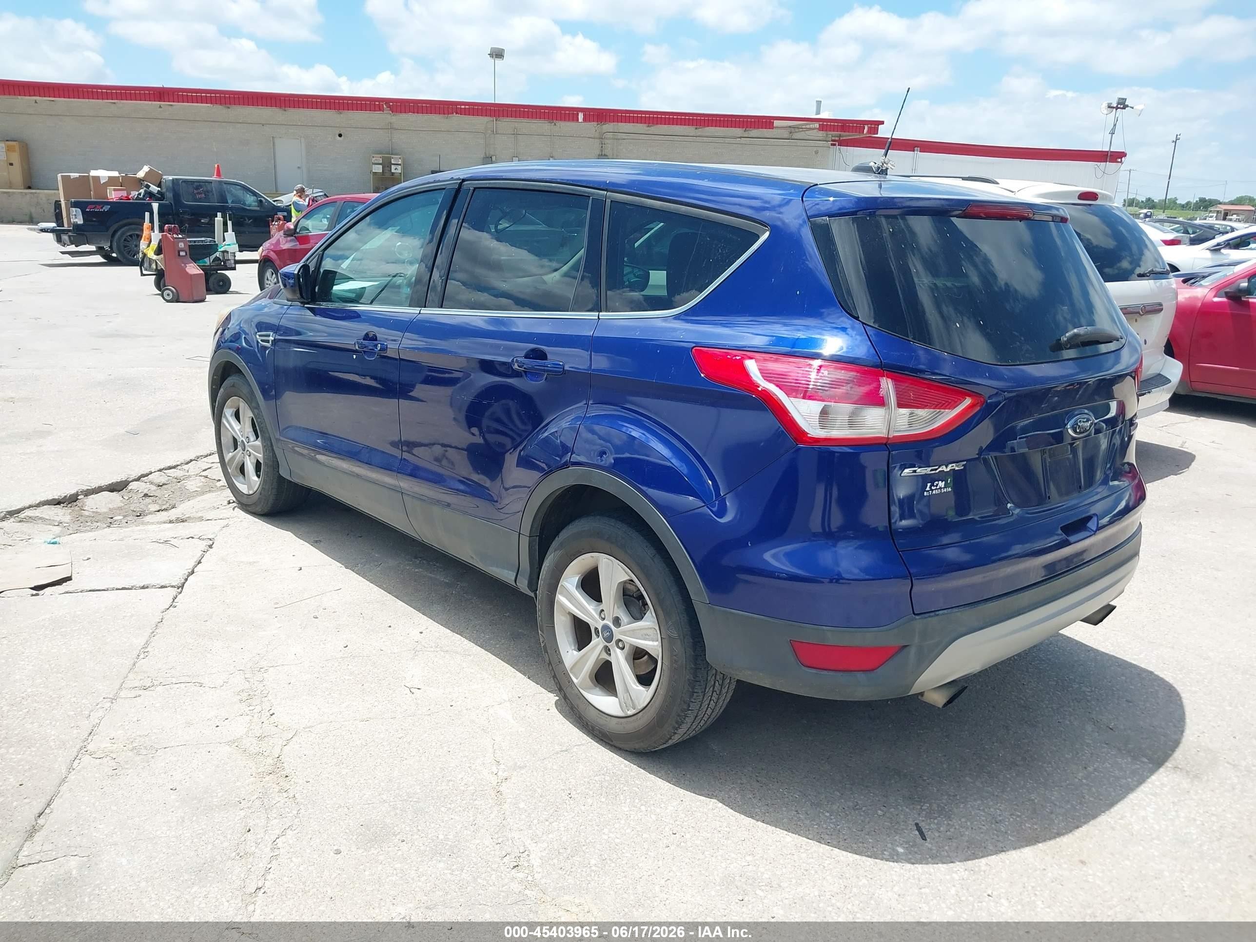 2014 Ford Escape Se Blue vin: 1FMCU0GX3EUC31944