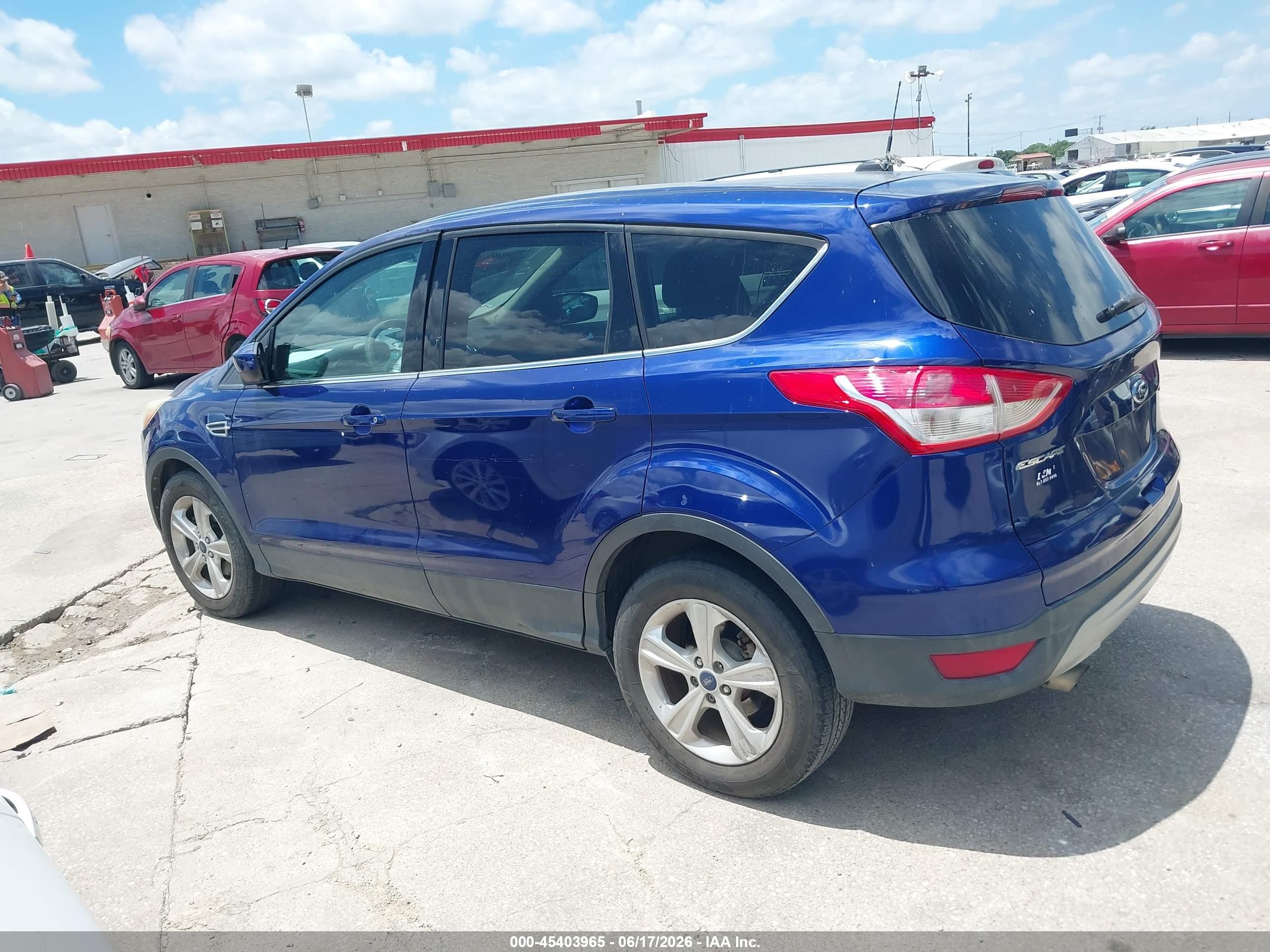 2014 Ford Escape Se Blue vin: 1FMCU0GX3EUC31944