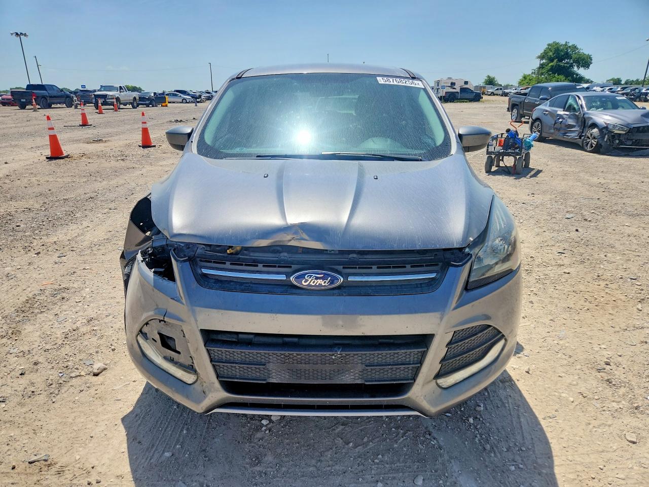 2014 Ford Escape Se Gray vin: 1FMCU0GX3EUC67844