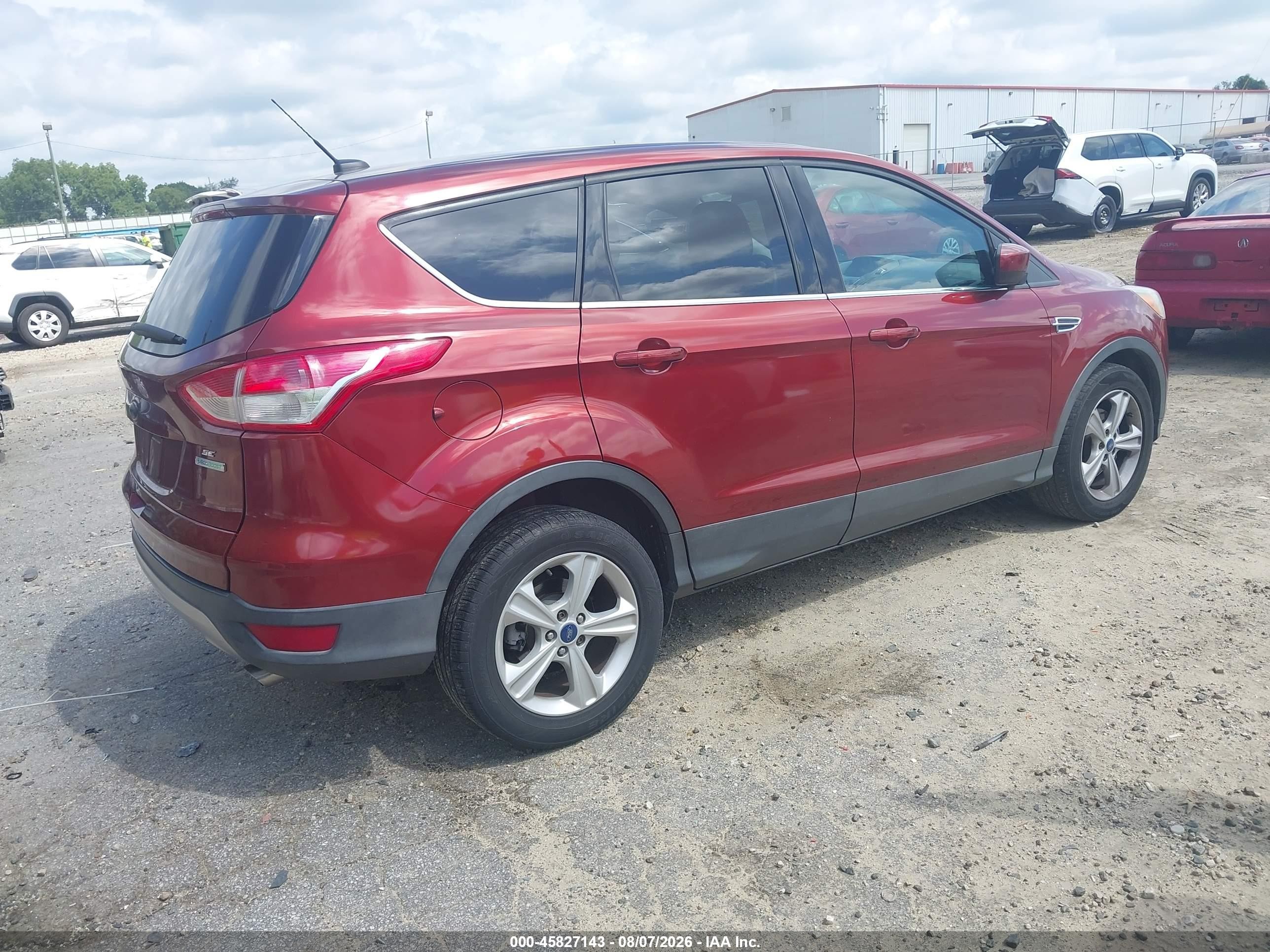 2014 Ford Escape Se Red vin: 1FMCU0GX3EUC93618
