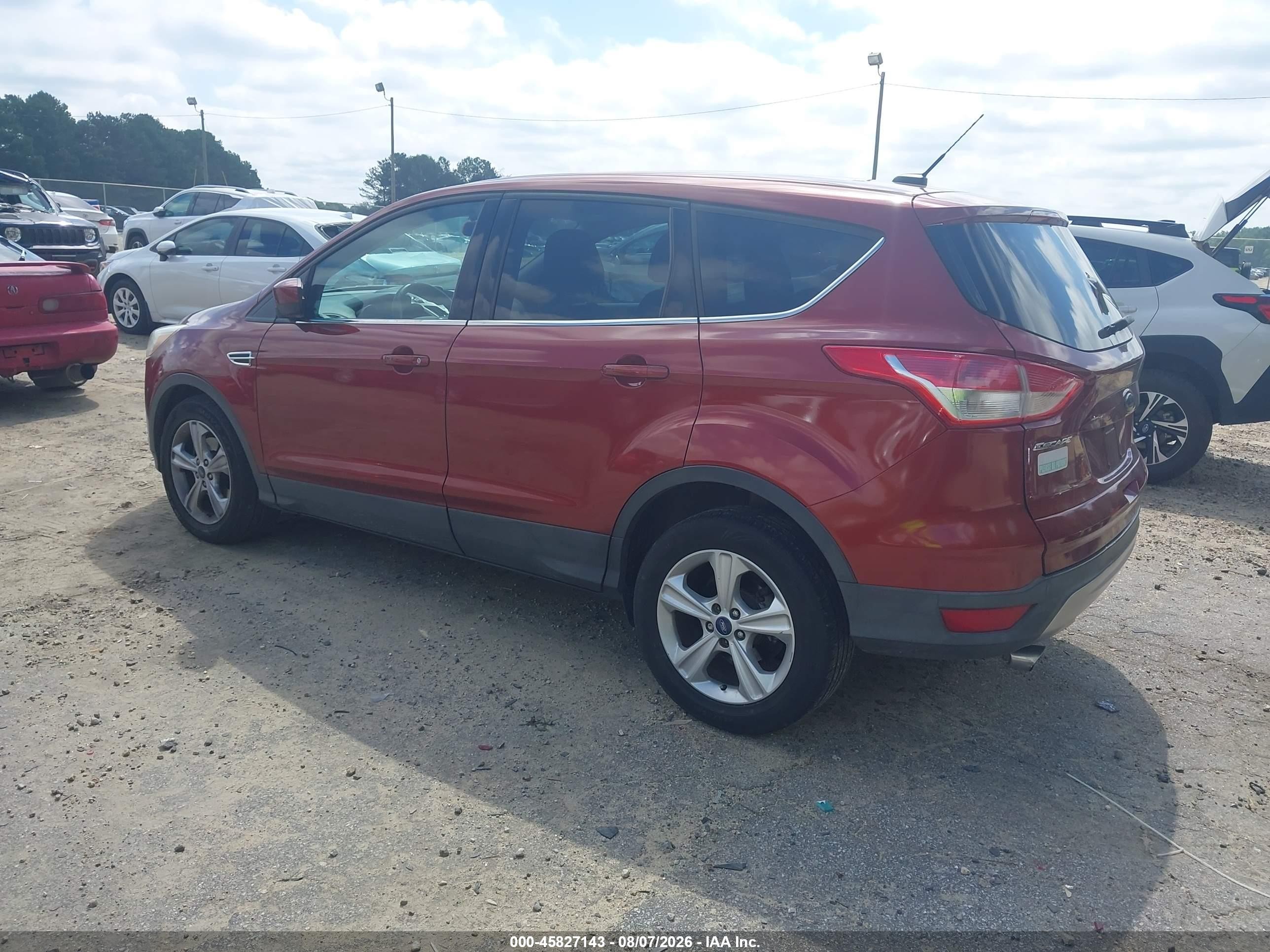 2014 Ford Escape Se Red vin: 1FMCU0GX3EUC93618