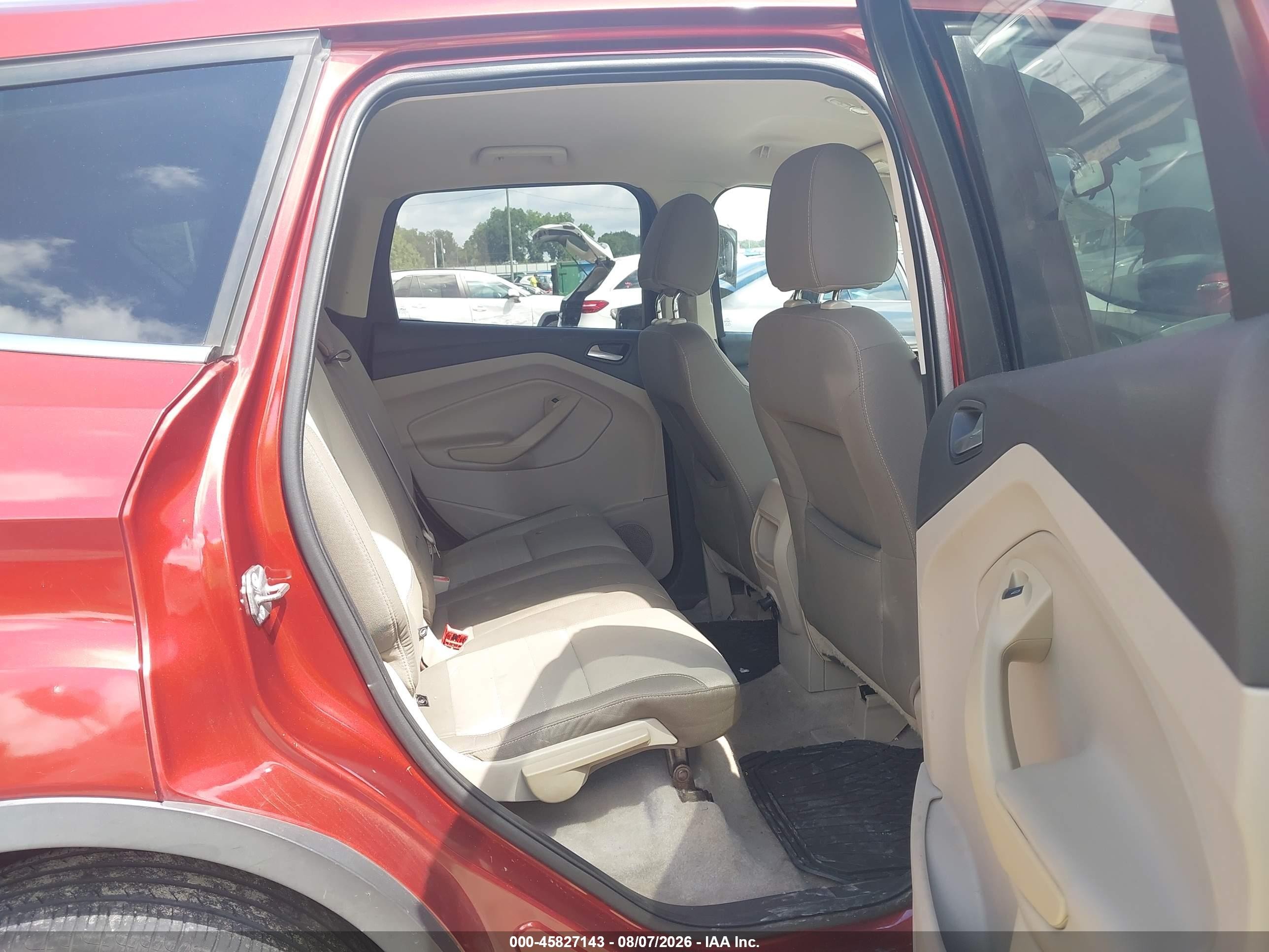 2014 Ford Escape Se Red vin: 1FMCU0GX3EUC93618