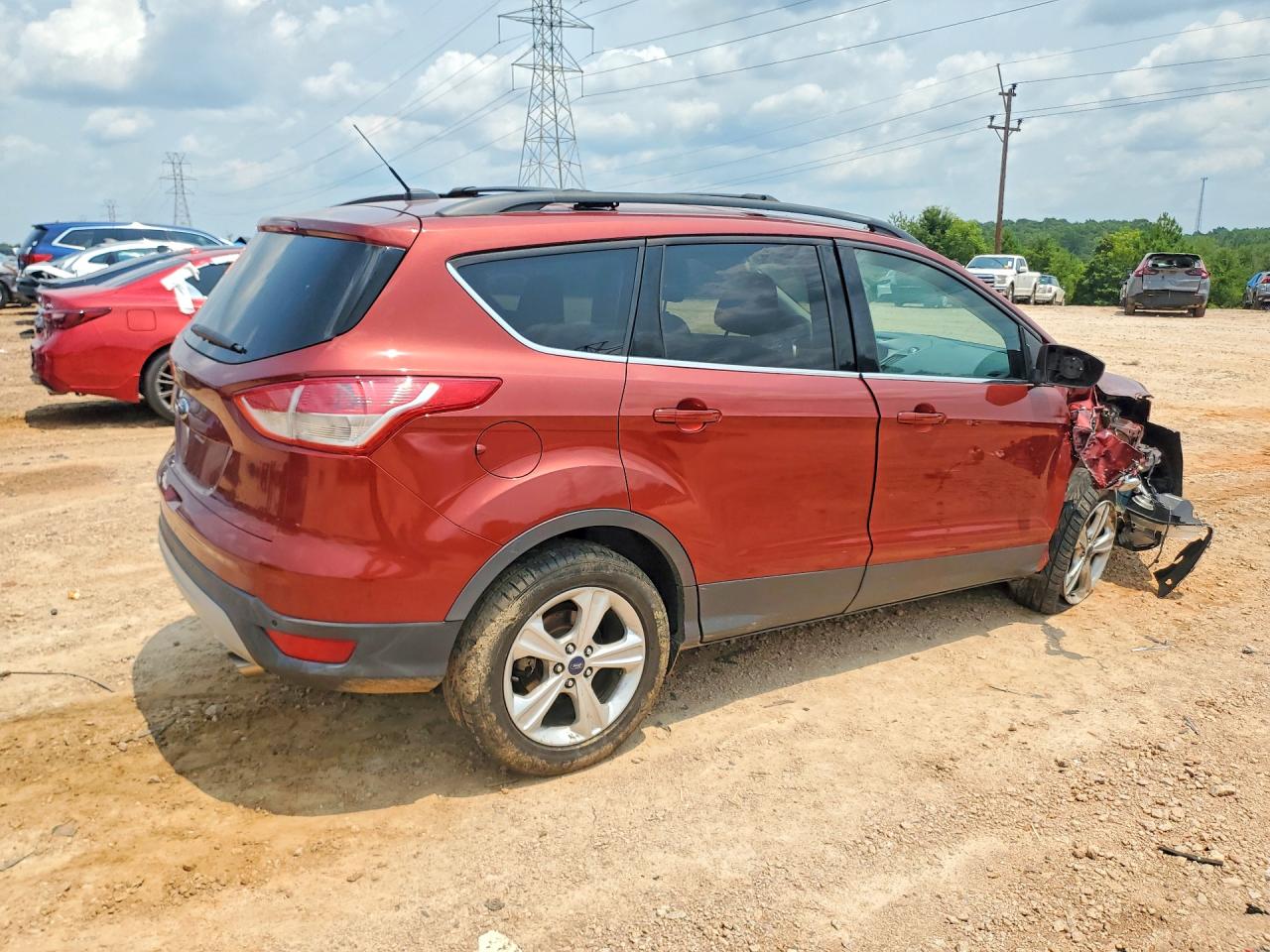 2014 Ford Escape Se Red vin: 1FMCU0GX3EUC99810