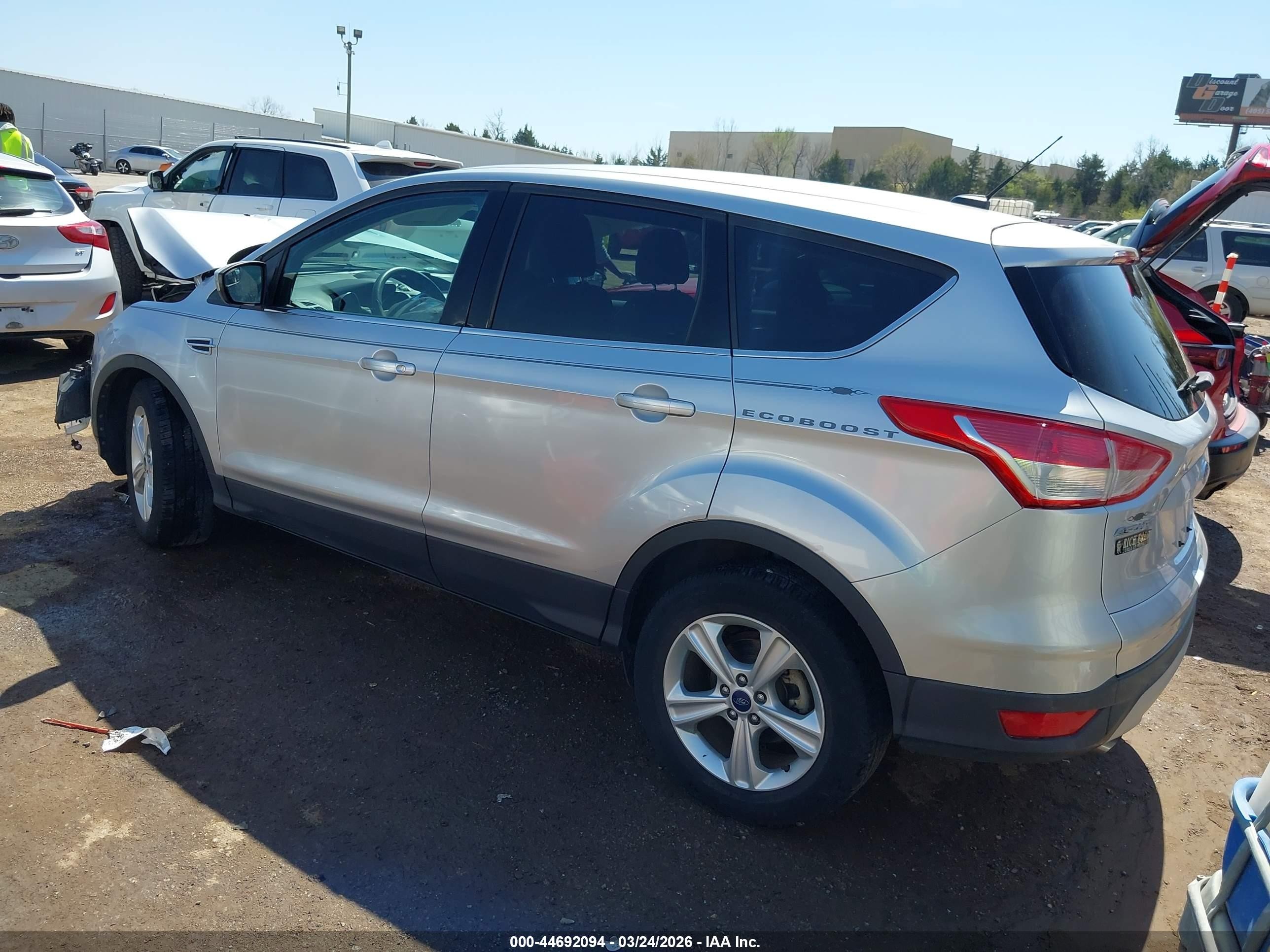 2014 Ford Escape Se Silver vin: 1FMCU0GX3EUD01233
