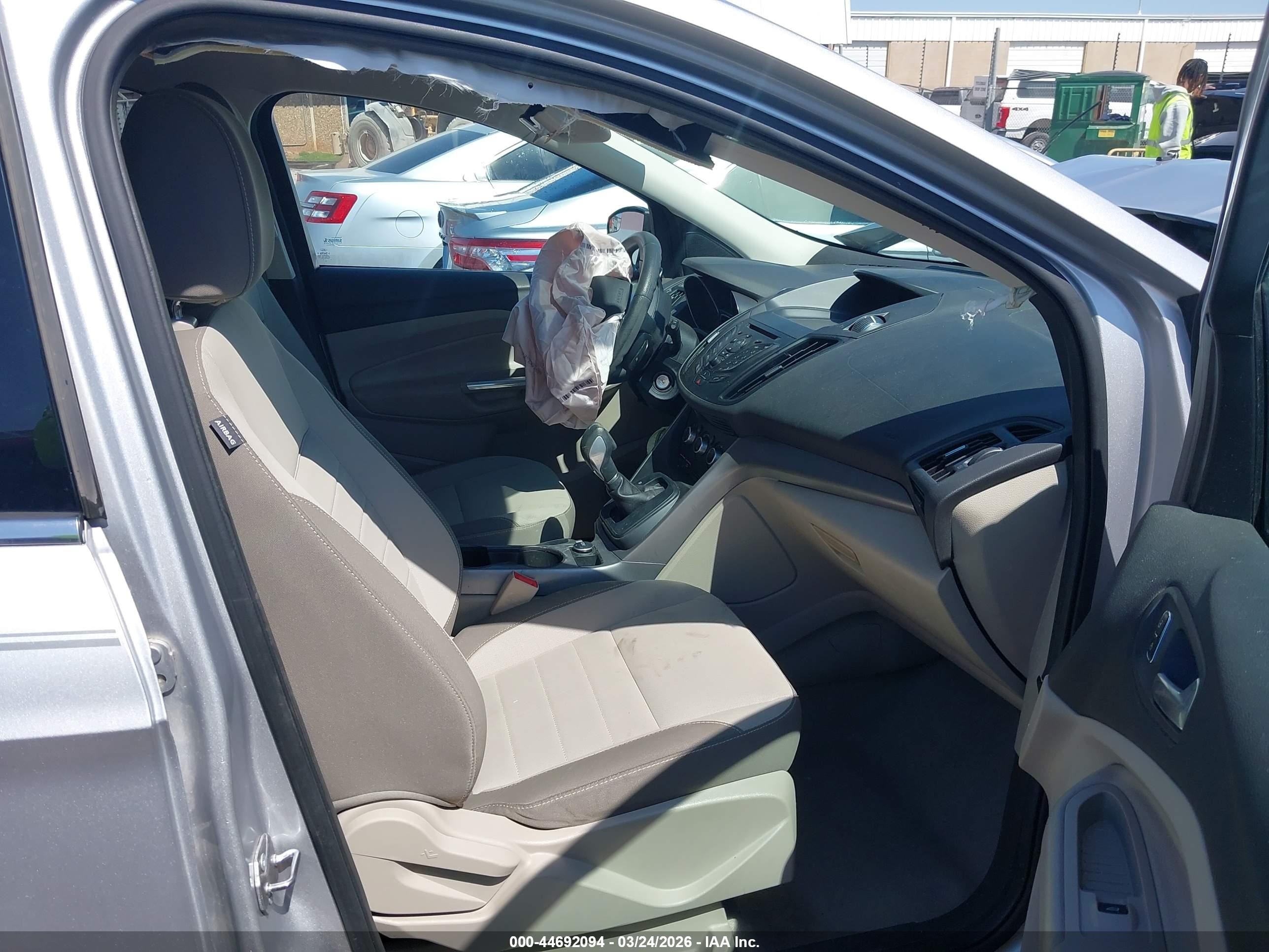 2014 Ford Escape Se Silver vin: 1FMCU0GX3EUD01233