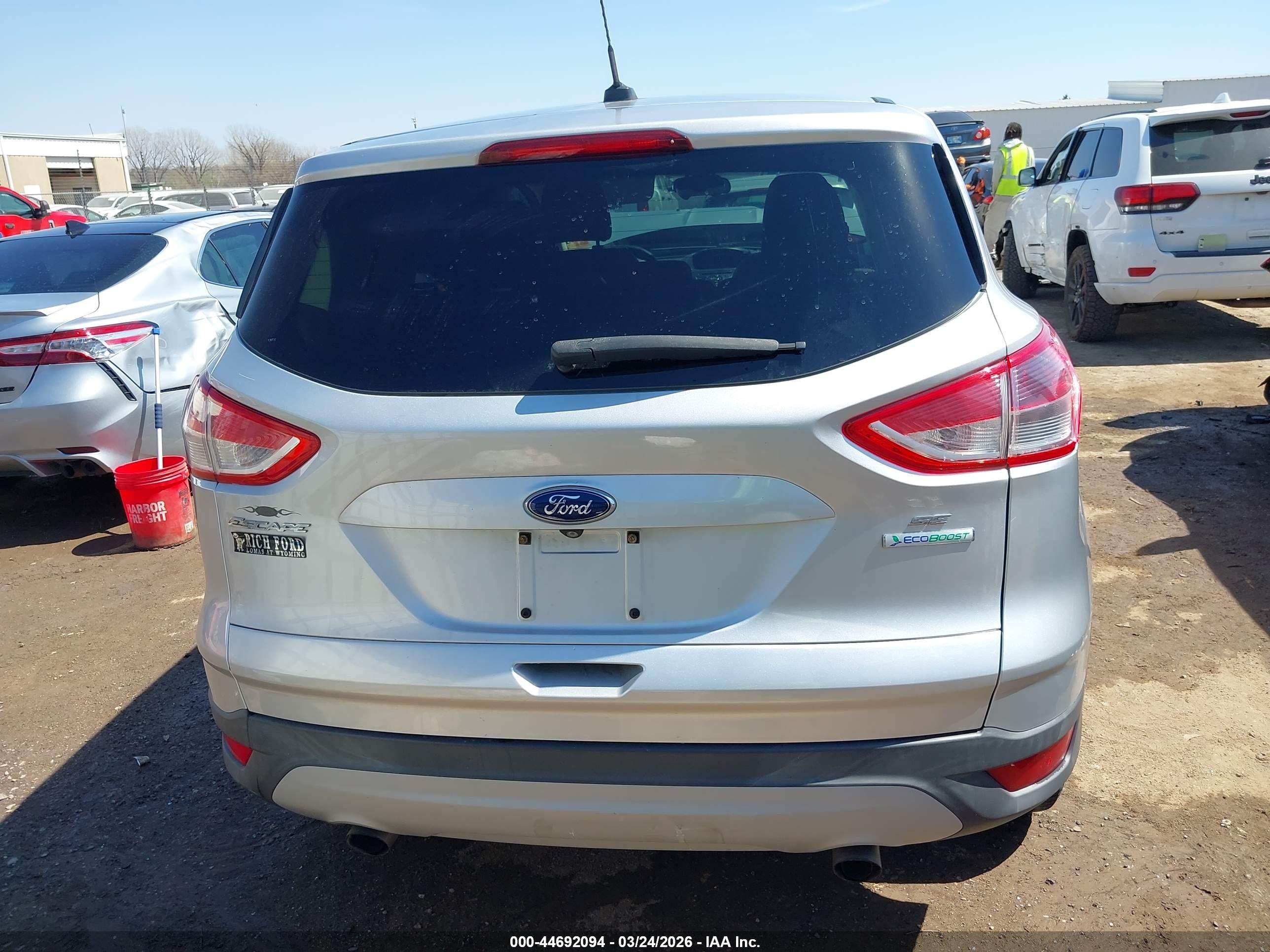 2014 Ford Escape Se Silver vin: 1FMCU0GX3EUD01233