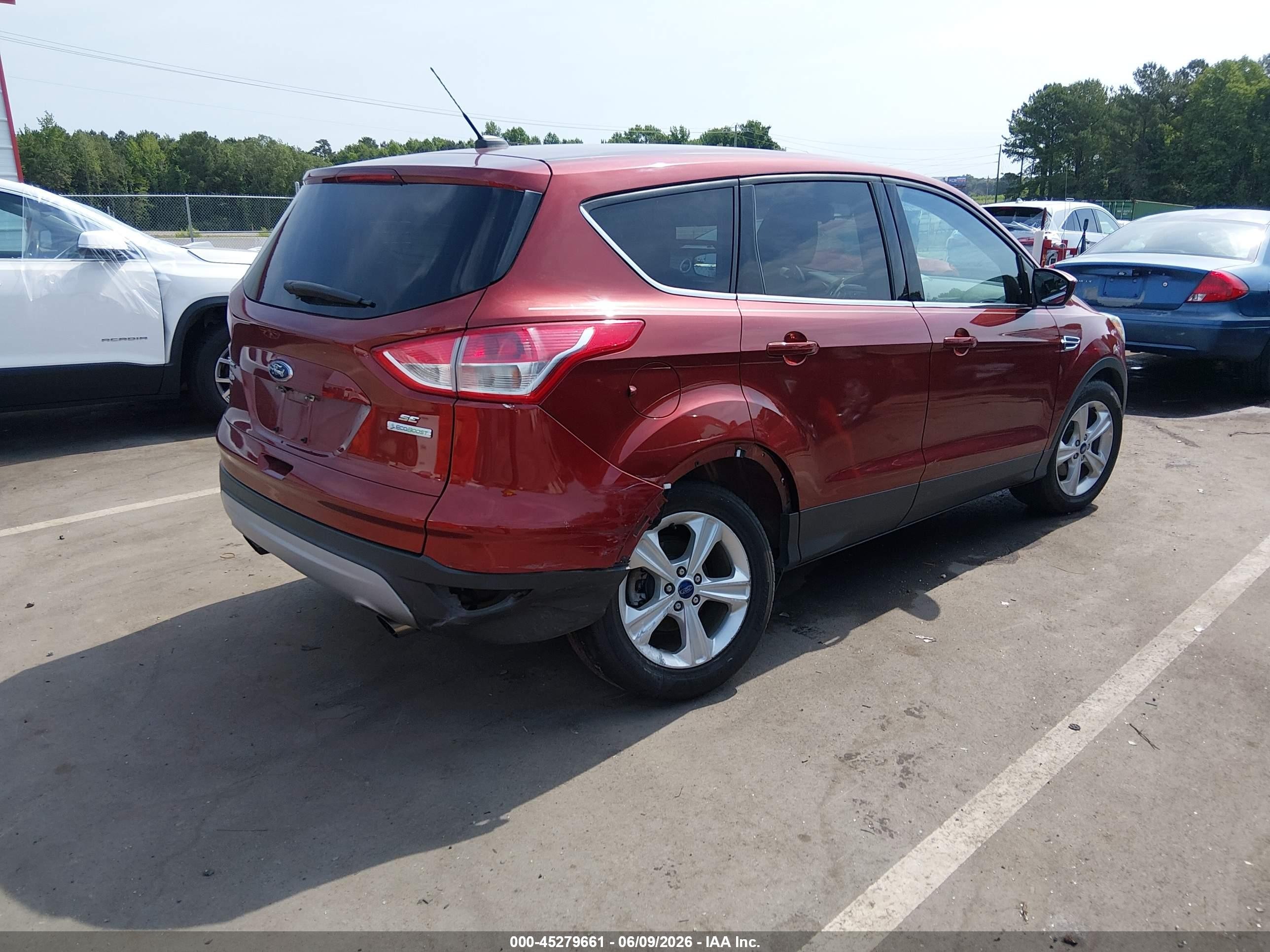 2014 Ford Escape Se Orange vin: 1FMCU0GX3EUD02625