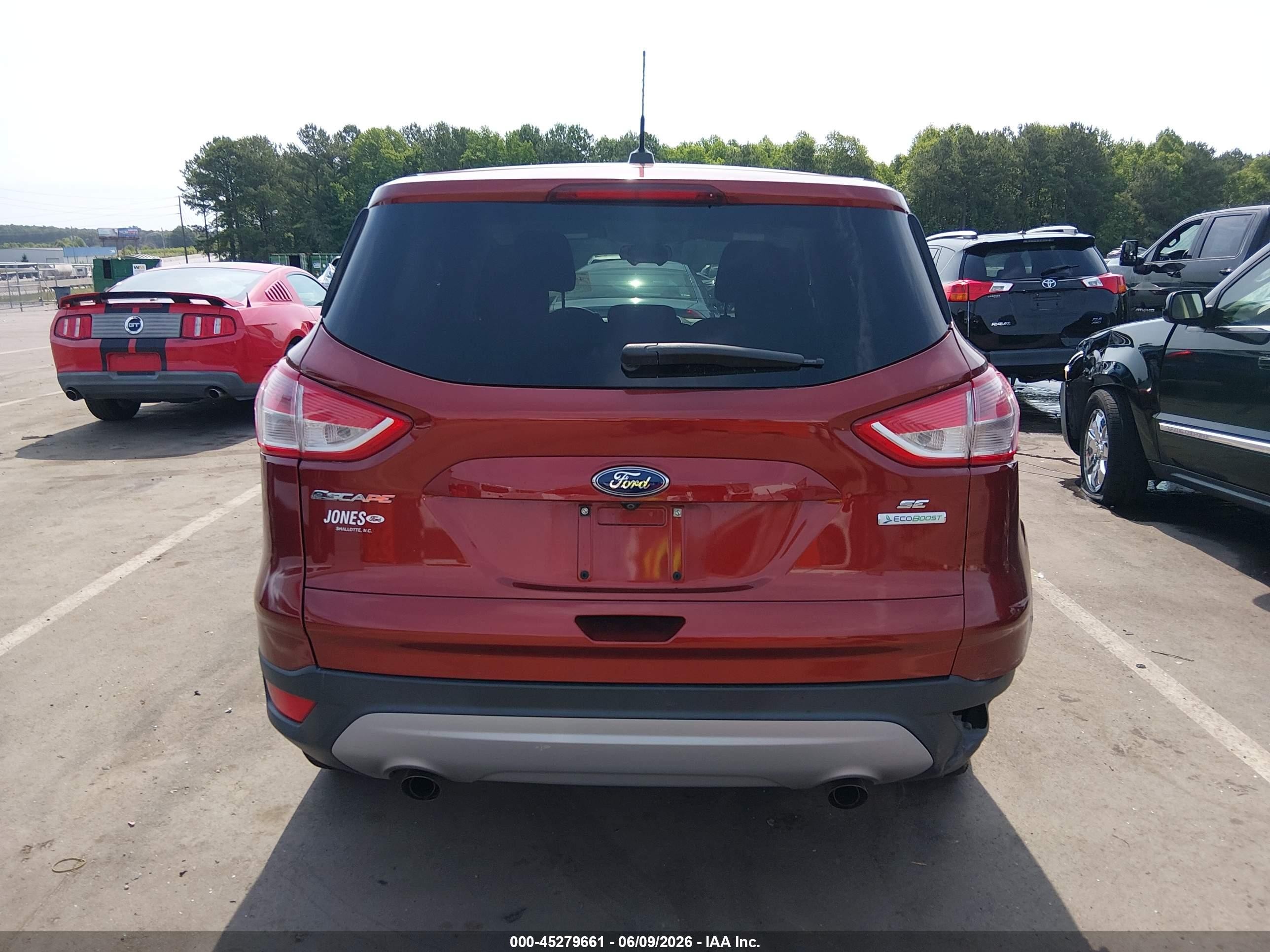 2014 Ford Escape Se Orange vin: 1FMCU0GX3EUD02625