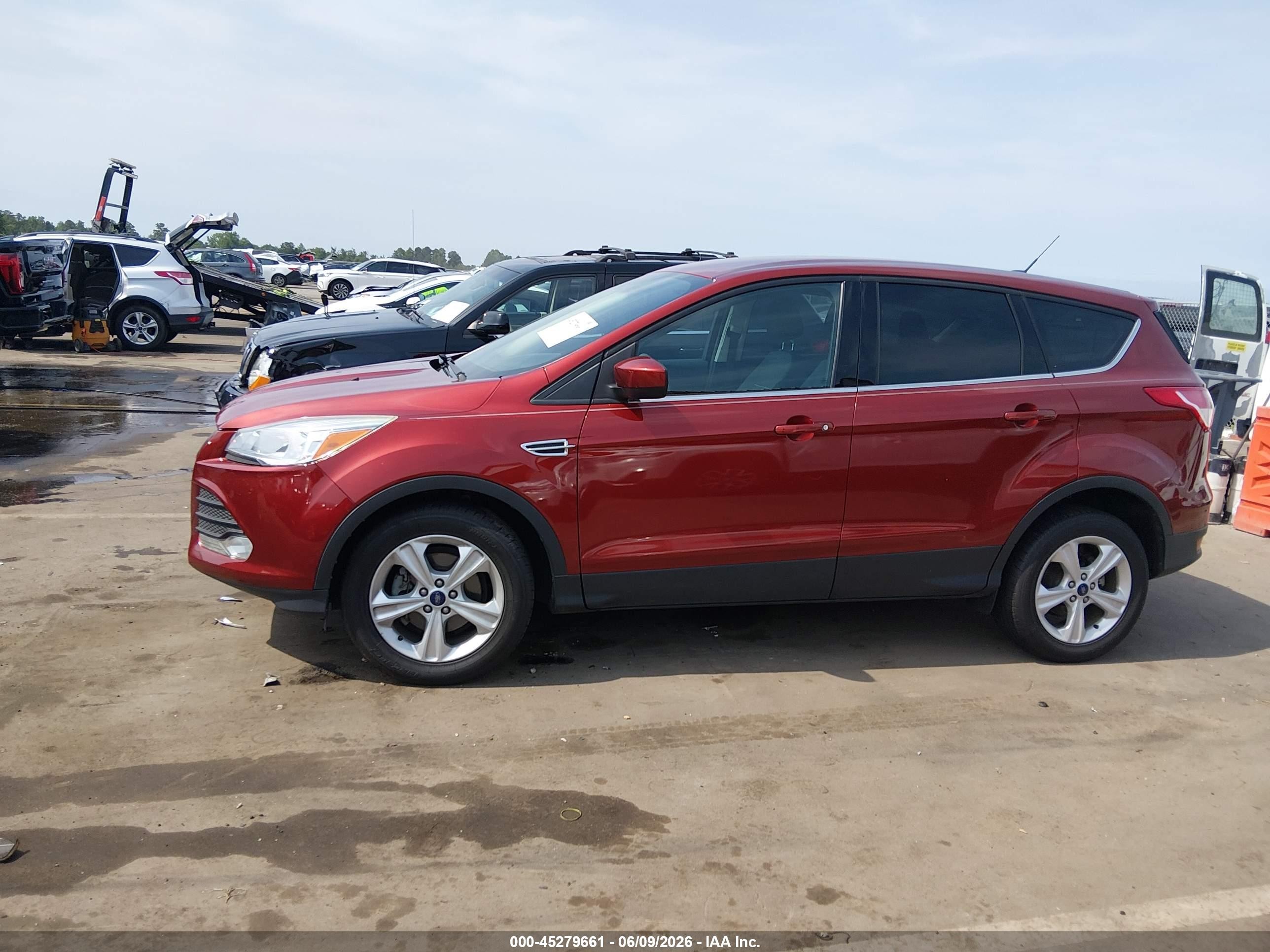 2014 Ford Escape Se Orange vin: 1FMCU0GX3EUD02625