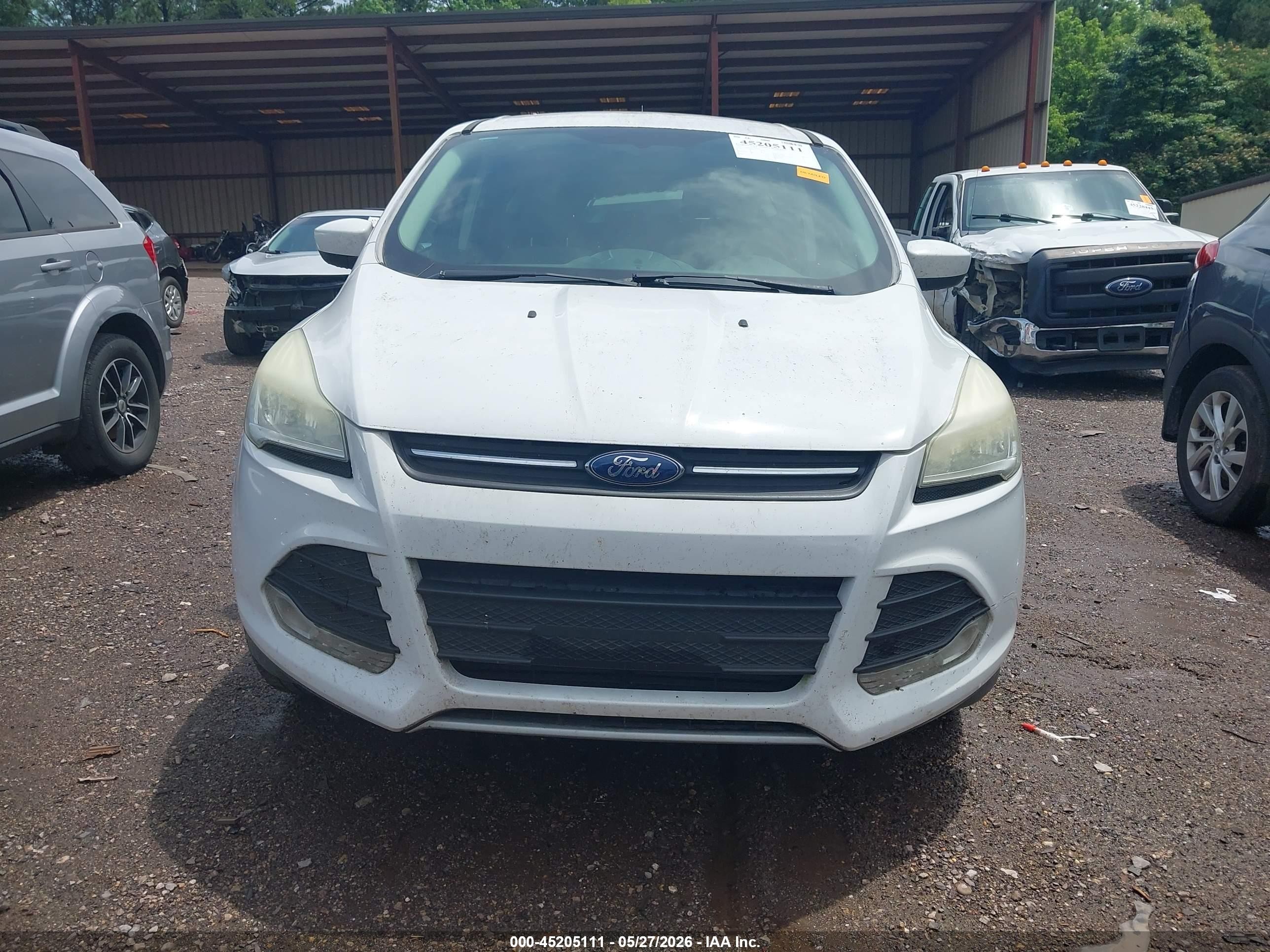 2014 Ford Escape Se White vin: 1FMCU0GX3EUD06075