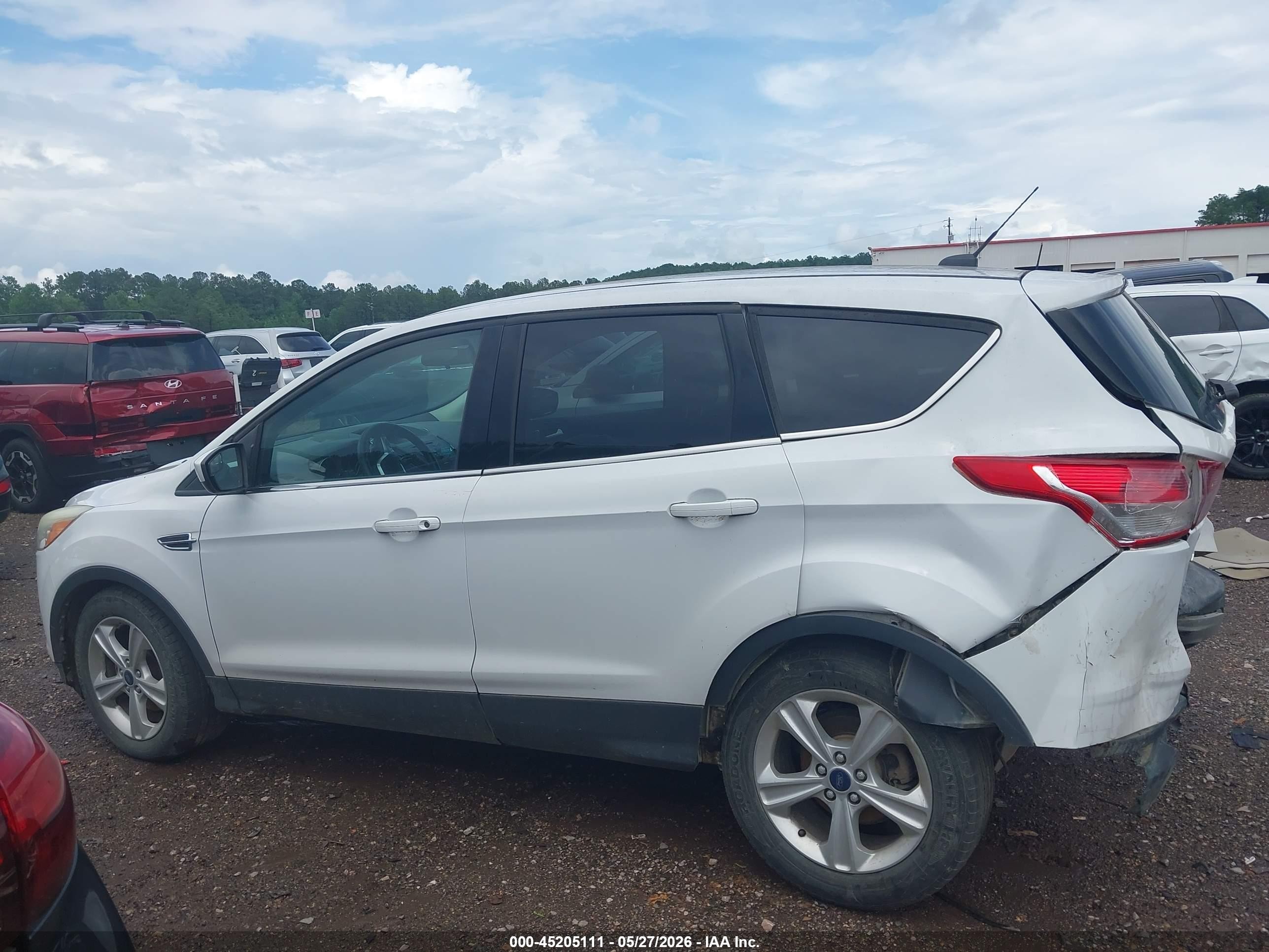 2014 Ford Escape Se White vin: 1FMCU0GX3EUD06075