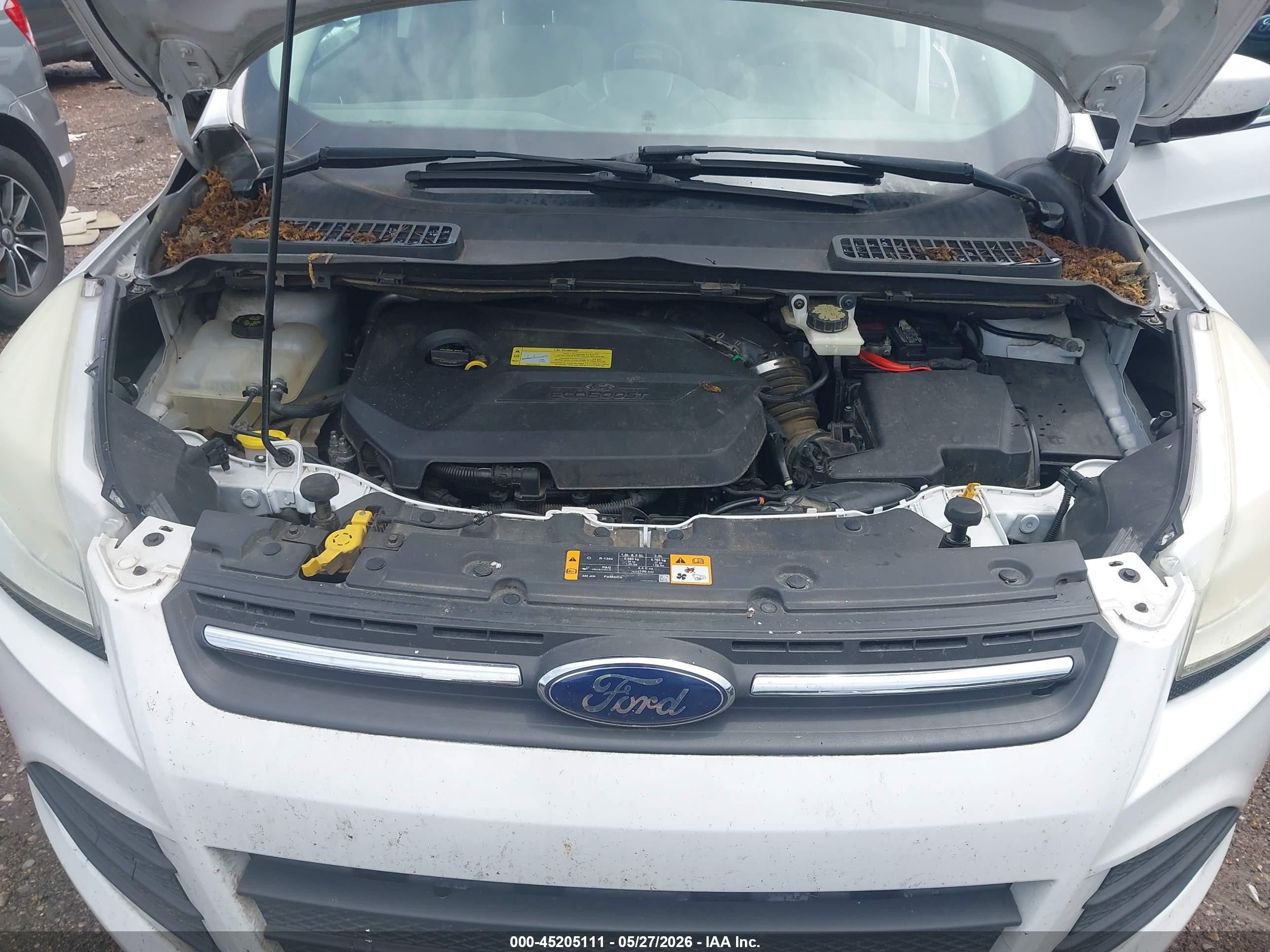 2014 Ford Escape Se White vin: 1FMCU0GX3EUD06075
