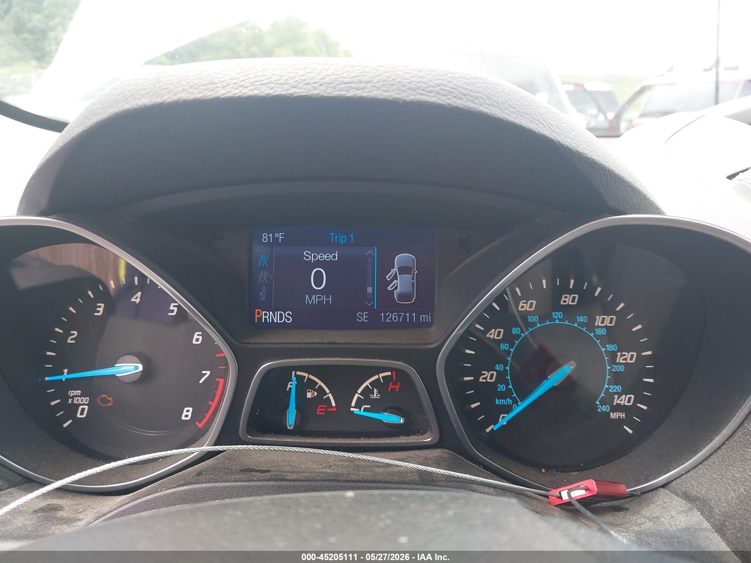 2014 Ford Escape Se White vin: 1FMCU0GX3EUD06075