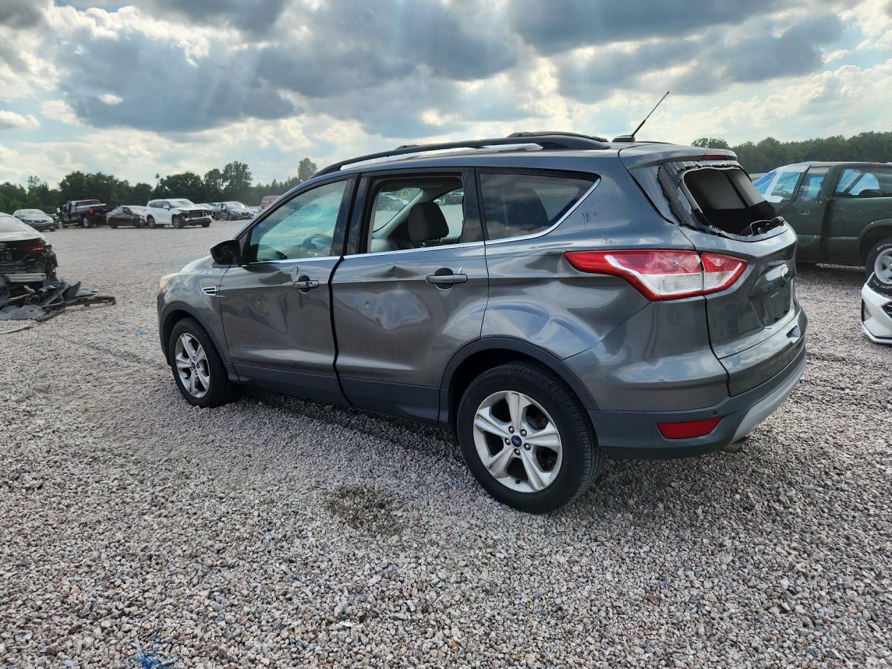 2014 Ford Escape Серый vin: 1FMCU0GX3EUD07128
