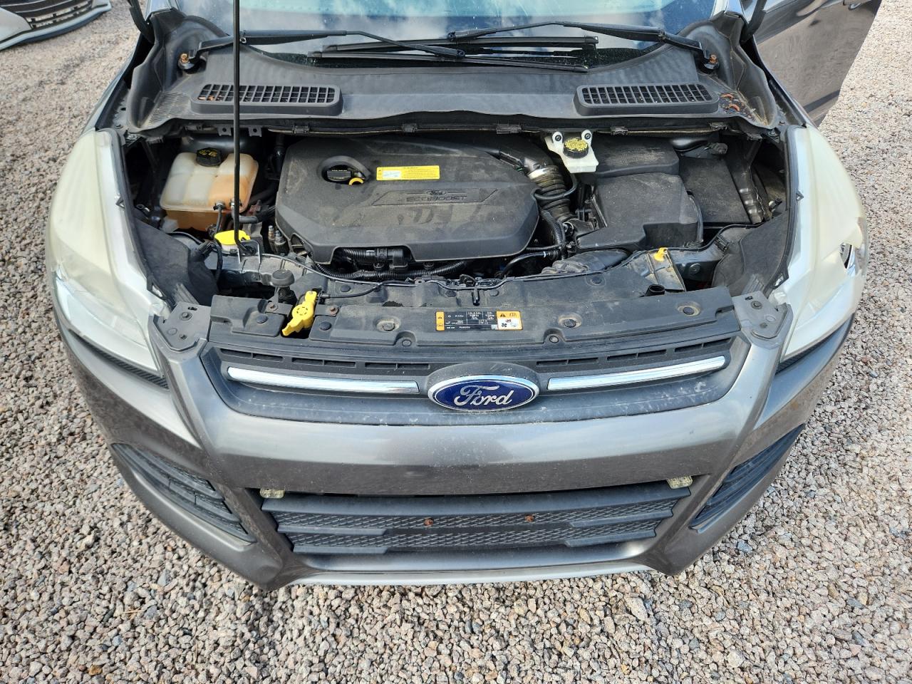 2014 Ford Escape Серый vin: 1FMCU0GX3EUD07128