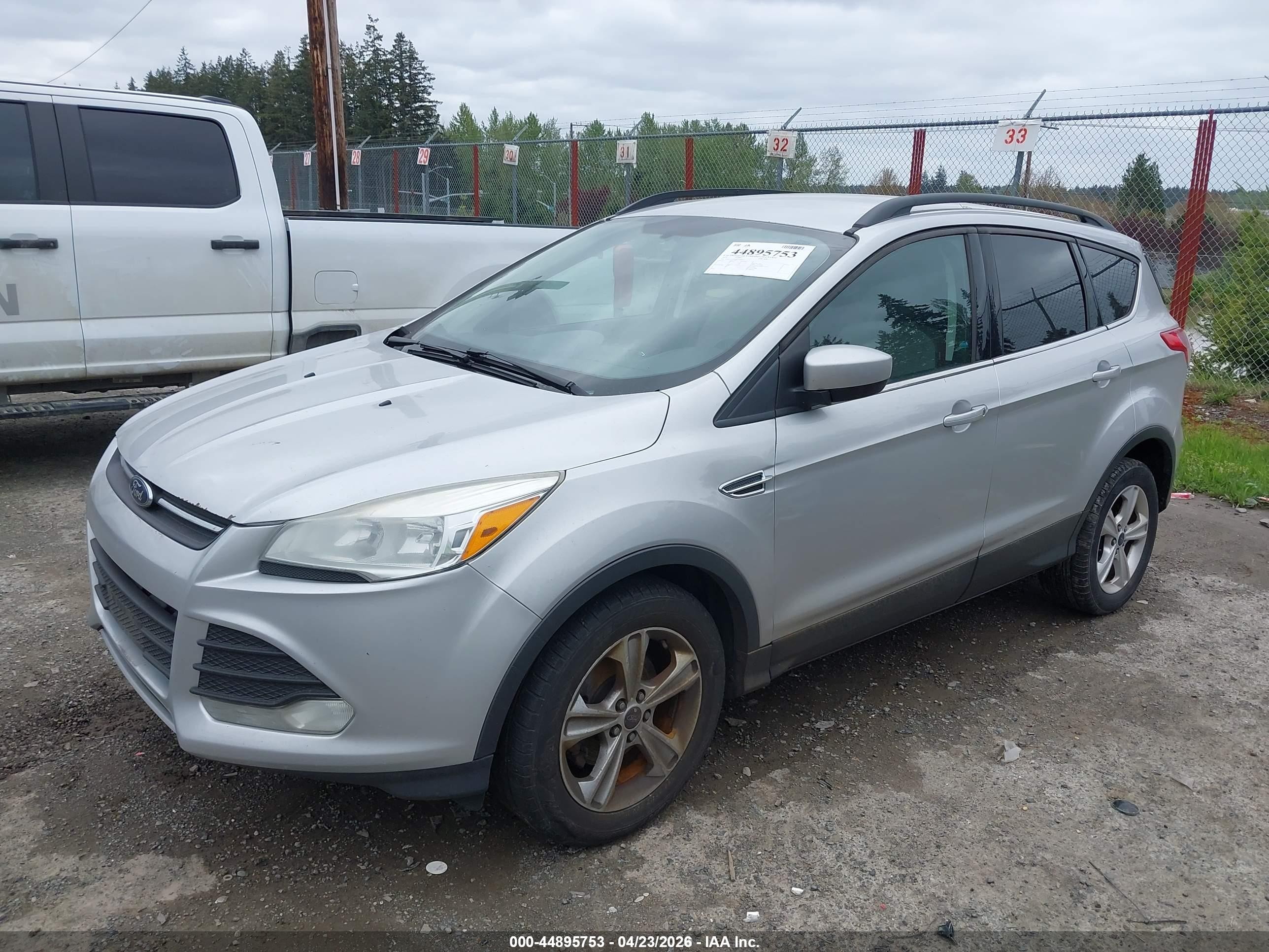 2014 Ford Escape Se Silver vin: 1FMCU0GX3EUD11275