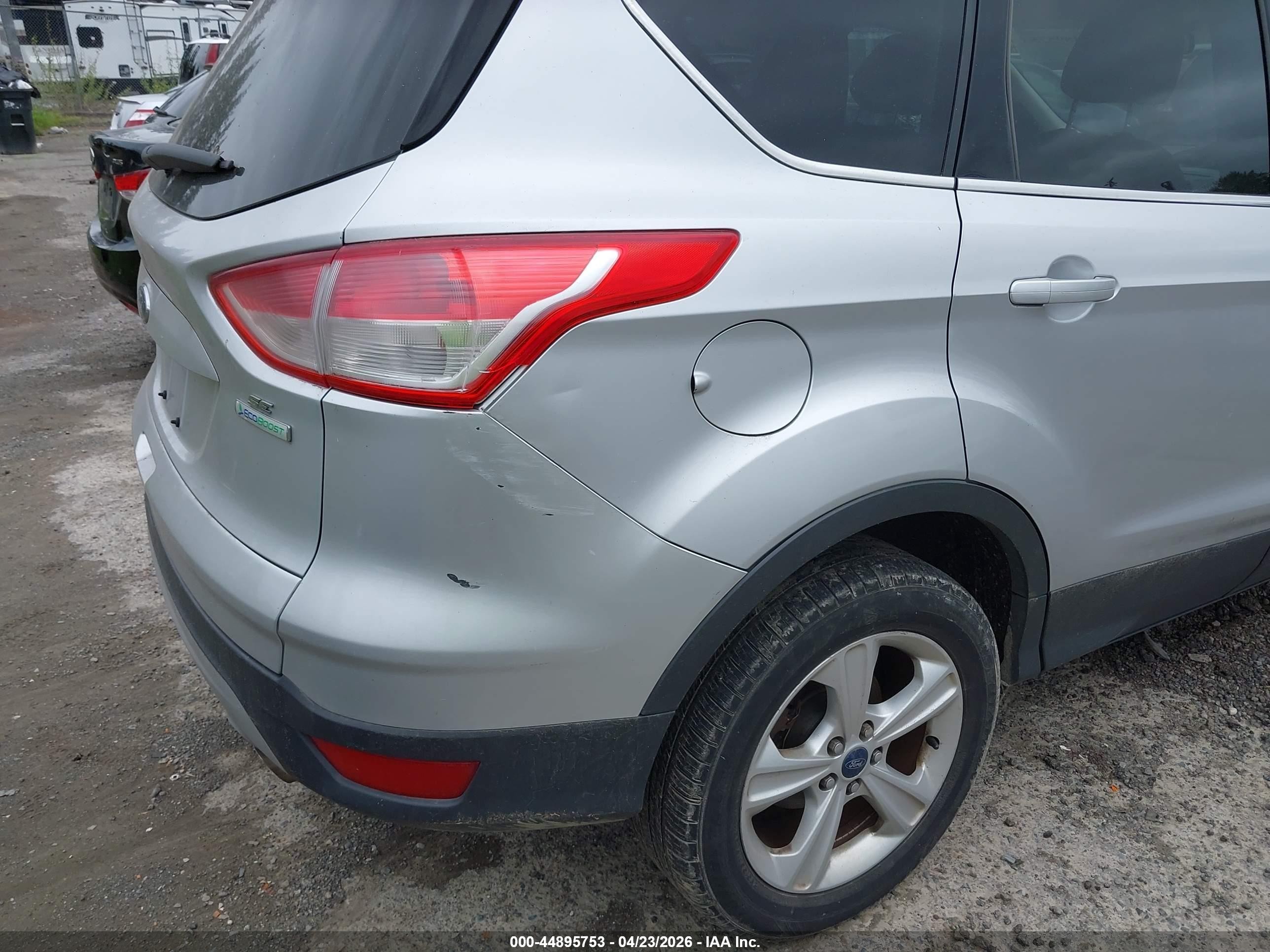 2014 Ford Escape Se Silver vin: 1FMCU0GX3EUD11275