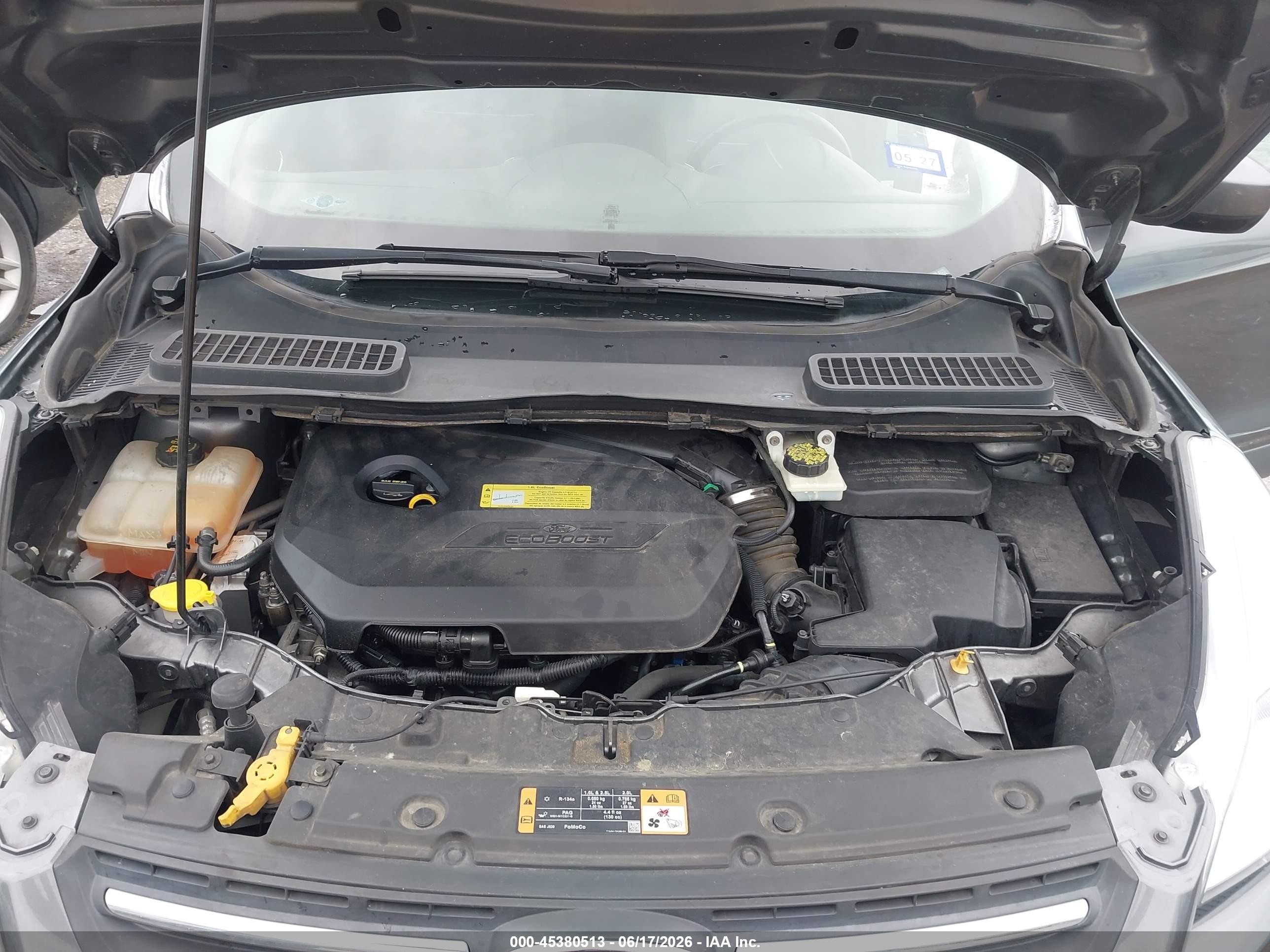 2014 Ford Escape Se Gray vin: 1FMCU0GX3EUD16802