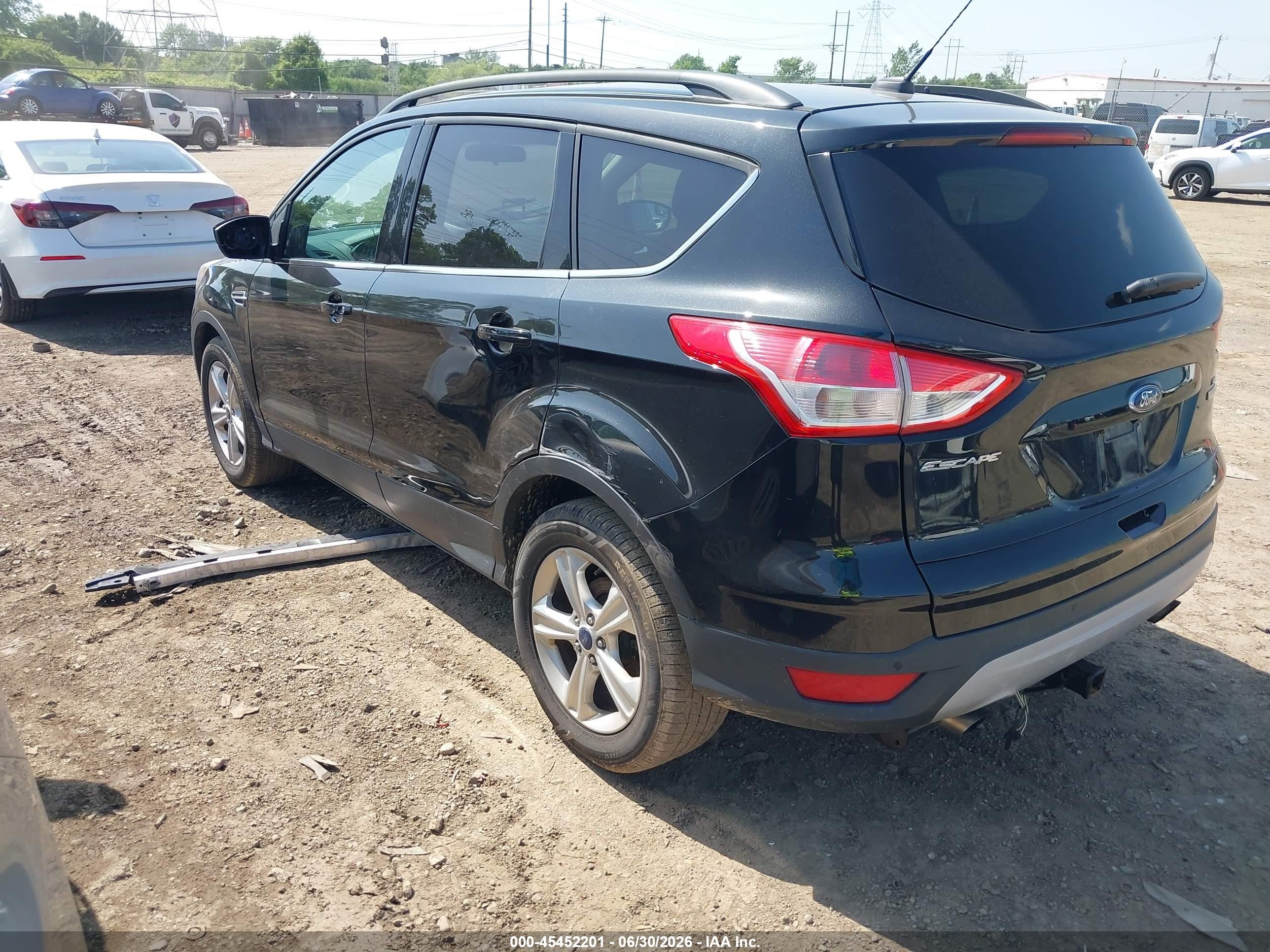 2014 Ford Escape Se Black vin: 1FMCU0GX3EUD30361