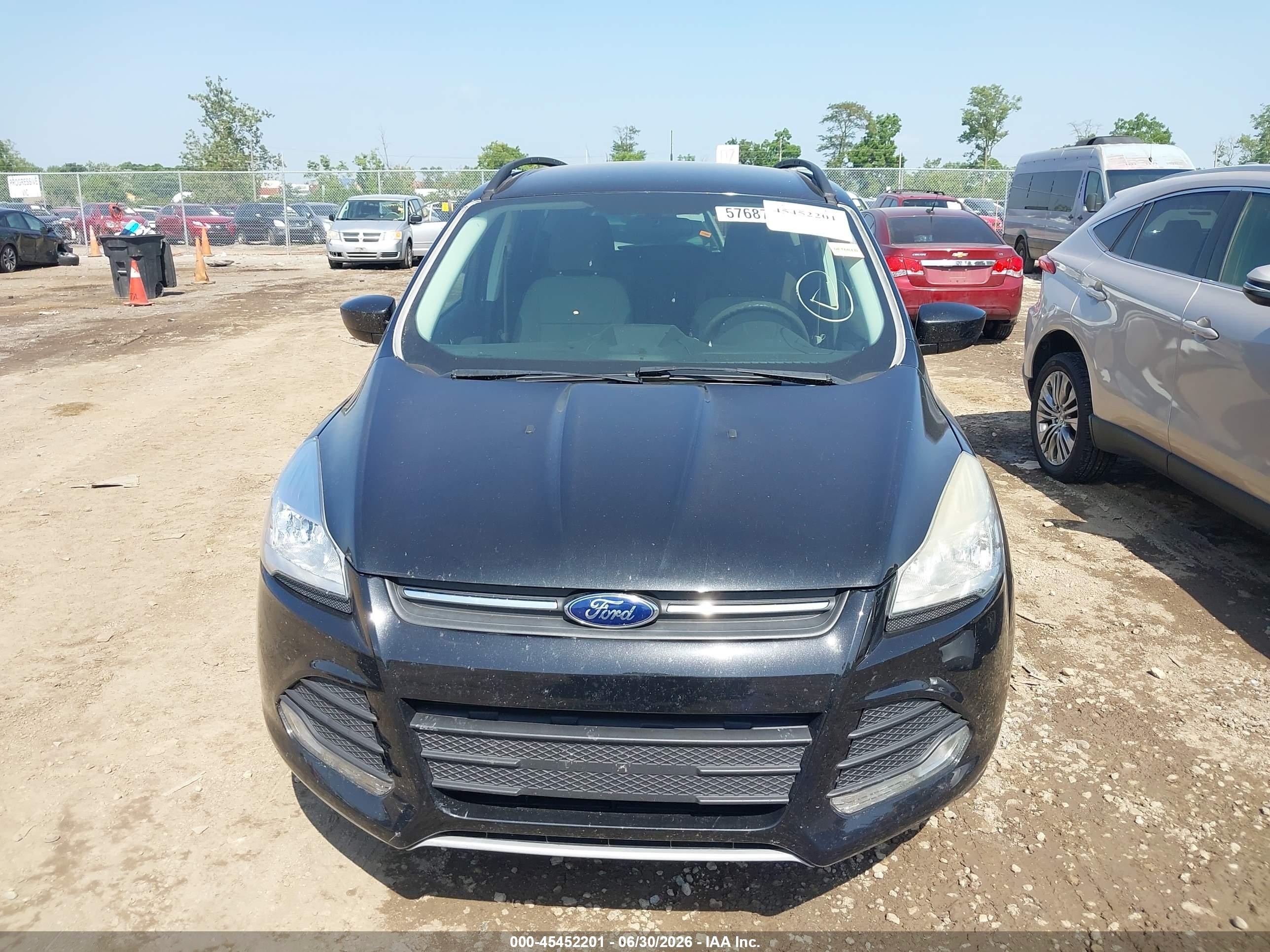 2014 Ford Escape Se Black vin: 1FMCU0GX3EUD30361