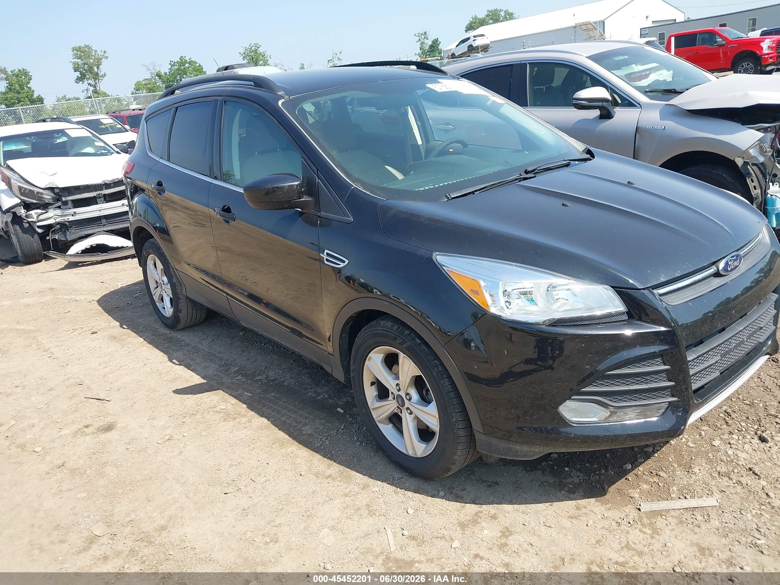 2014 Ford Escape Se Black vin: 1FMCU0GX3EUD30361