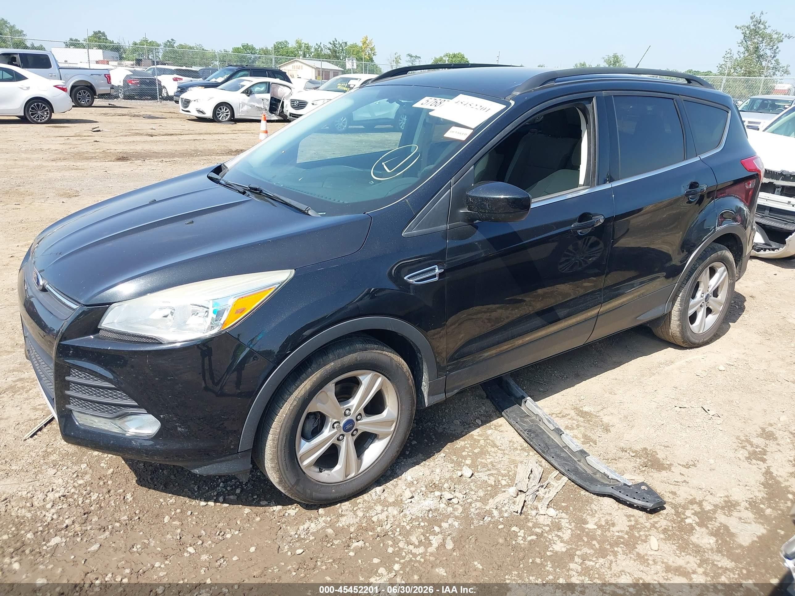 2014 Ford Escape Se Black vin: 1FMCU0GX3EUD30361
