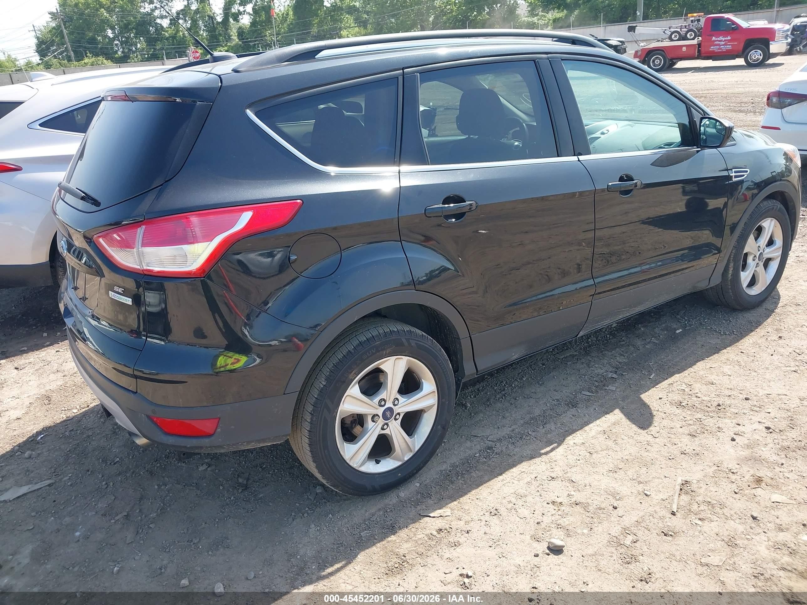 2014 Ford Escape Se Black vin: 1FMCU0GX3EUD30361