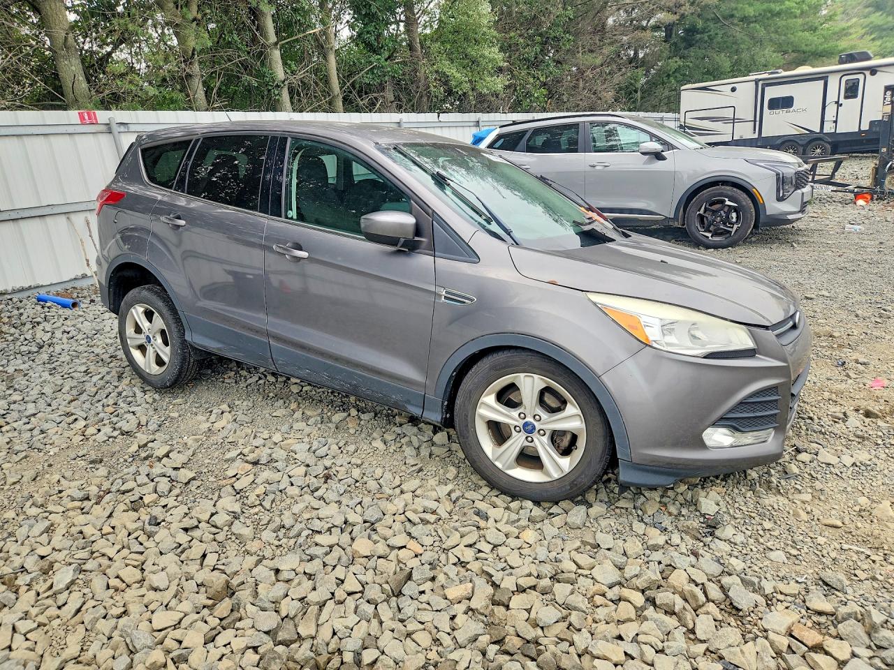 2014 Ford Escape Se Gray vin: 1FMCU0GX3EUD55308