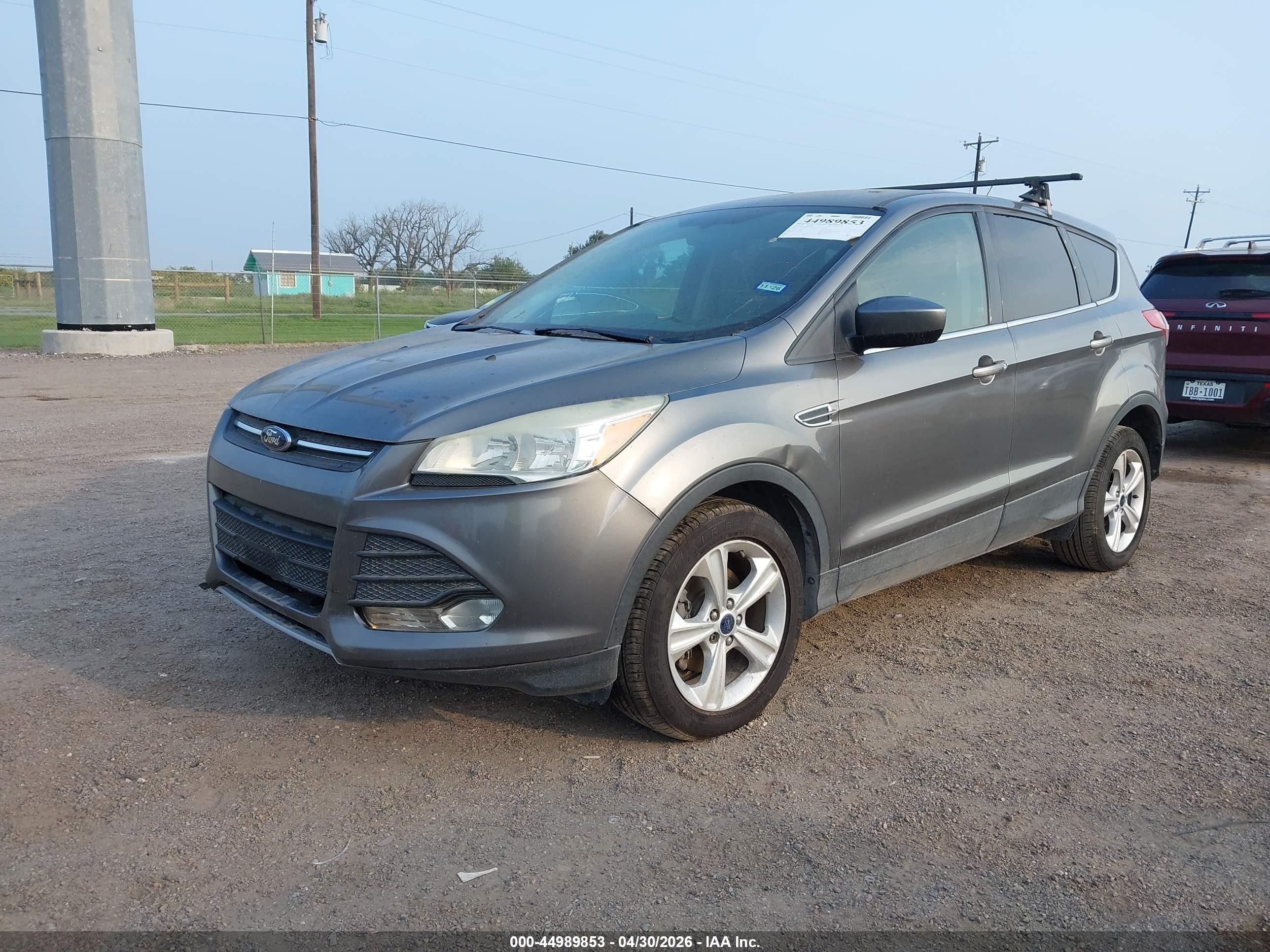 2014 Ford Escape Se Gray vin: 1FMCU0GX3EUD64851