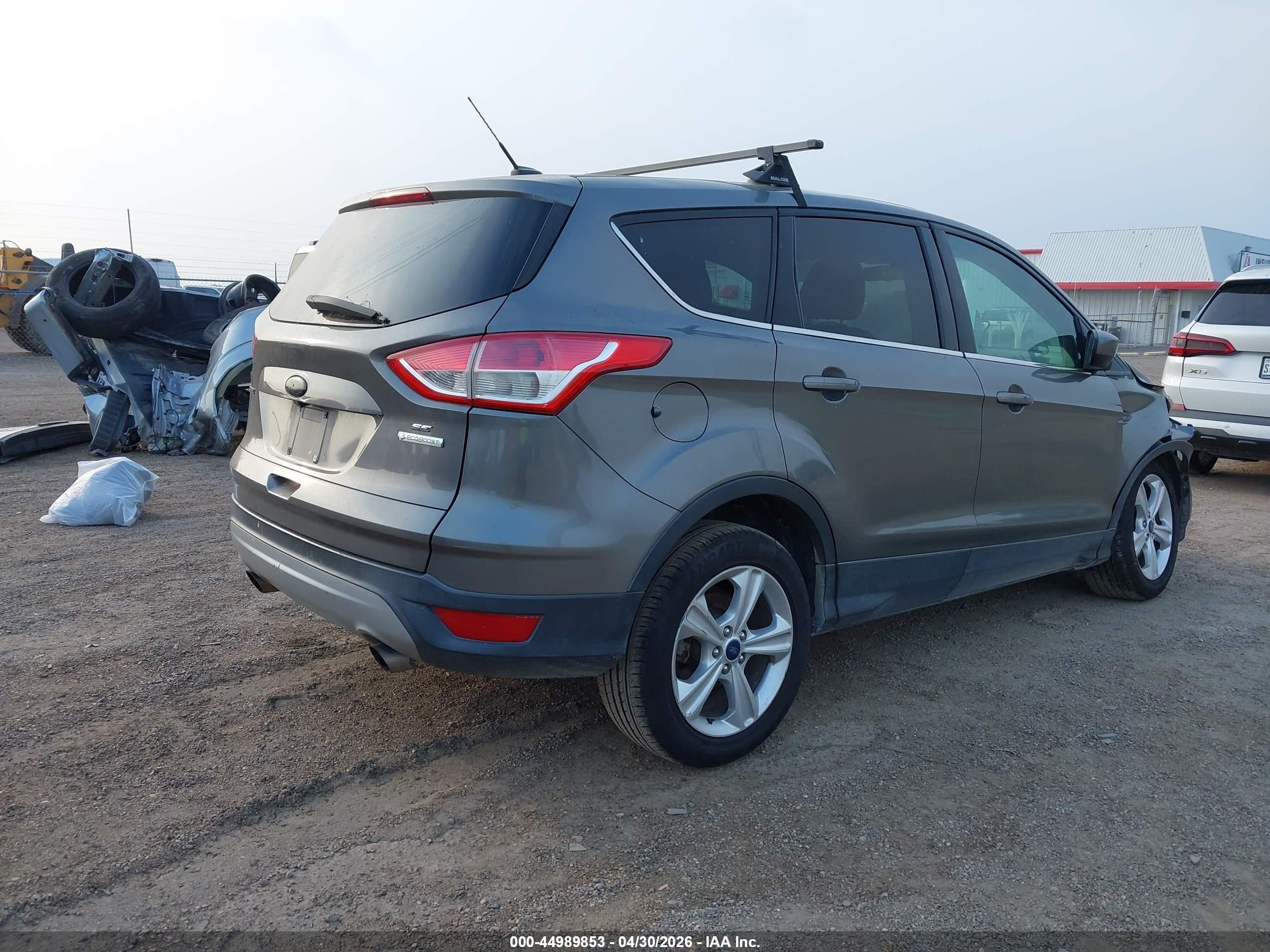2014 Ford Escape Se Gray vin: 1FMCU0GX3EUD64851