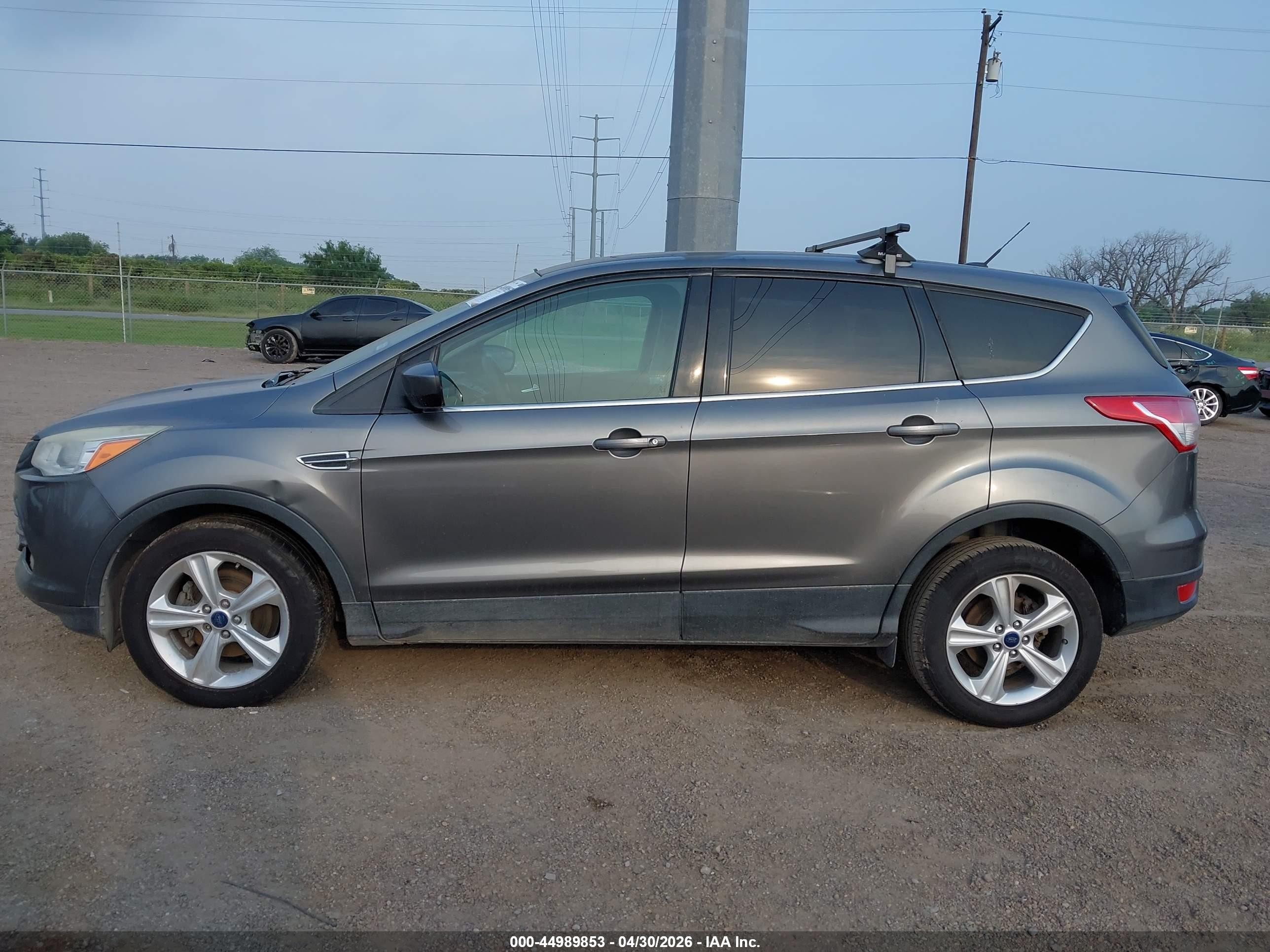 2014 Ford Escape Se Gray vin: 1FMCU0GX3EUD64851