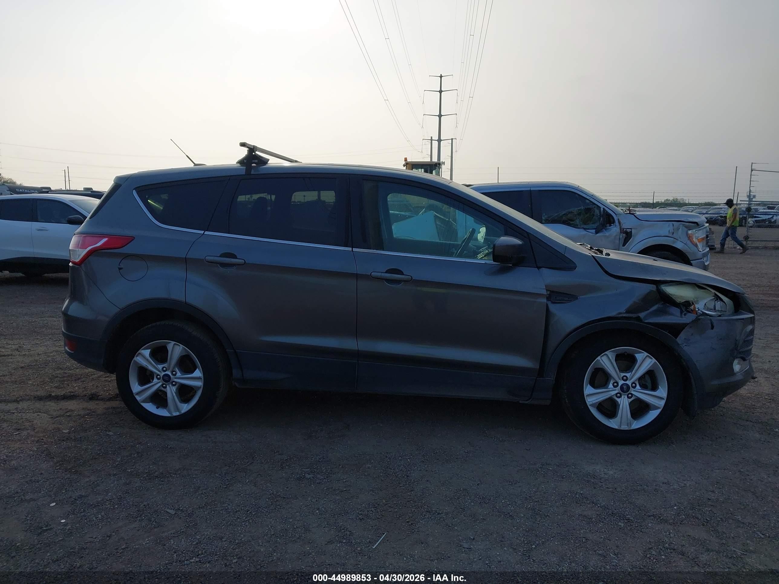 2014 Ford Escape Se Gray vin: 1FMCU0GX3EUD64851