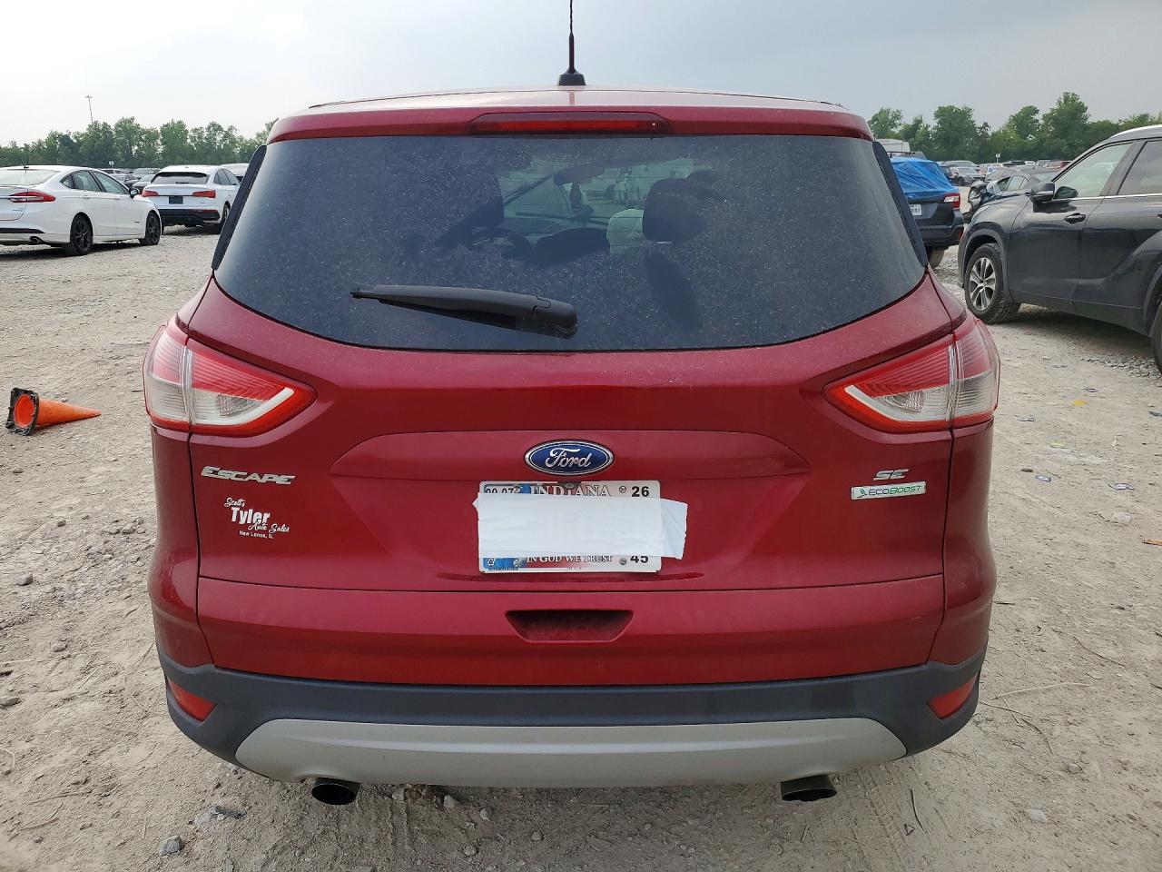 2014 Ford Escape Se Red vin: 1FMCU0GX3EUD70763