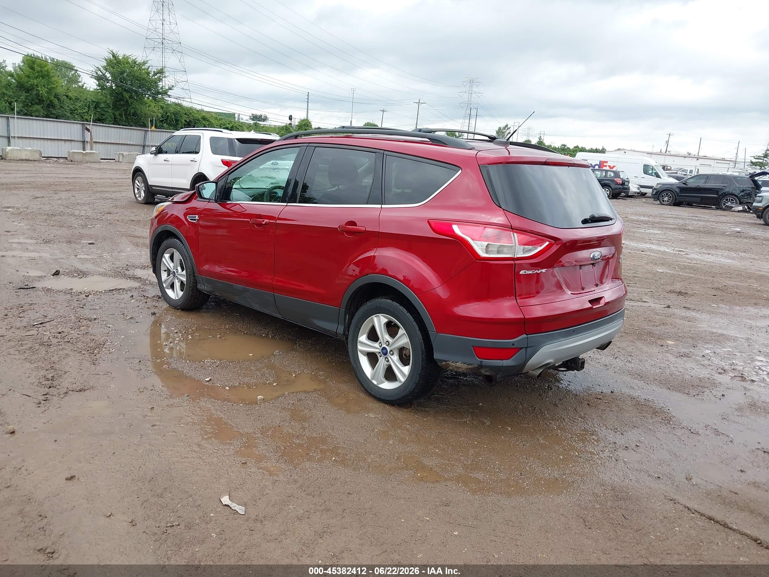 2014 Ford Escape Se Red vin: 1FMCU0GX3EUE09576