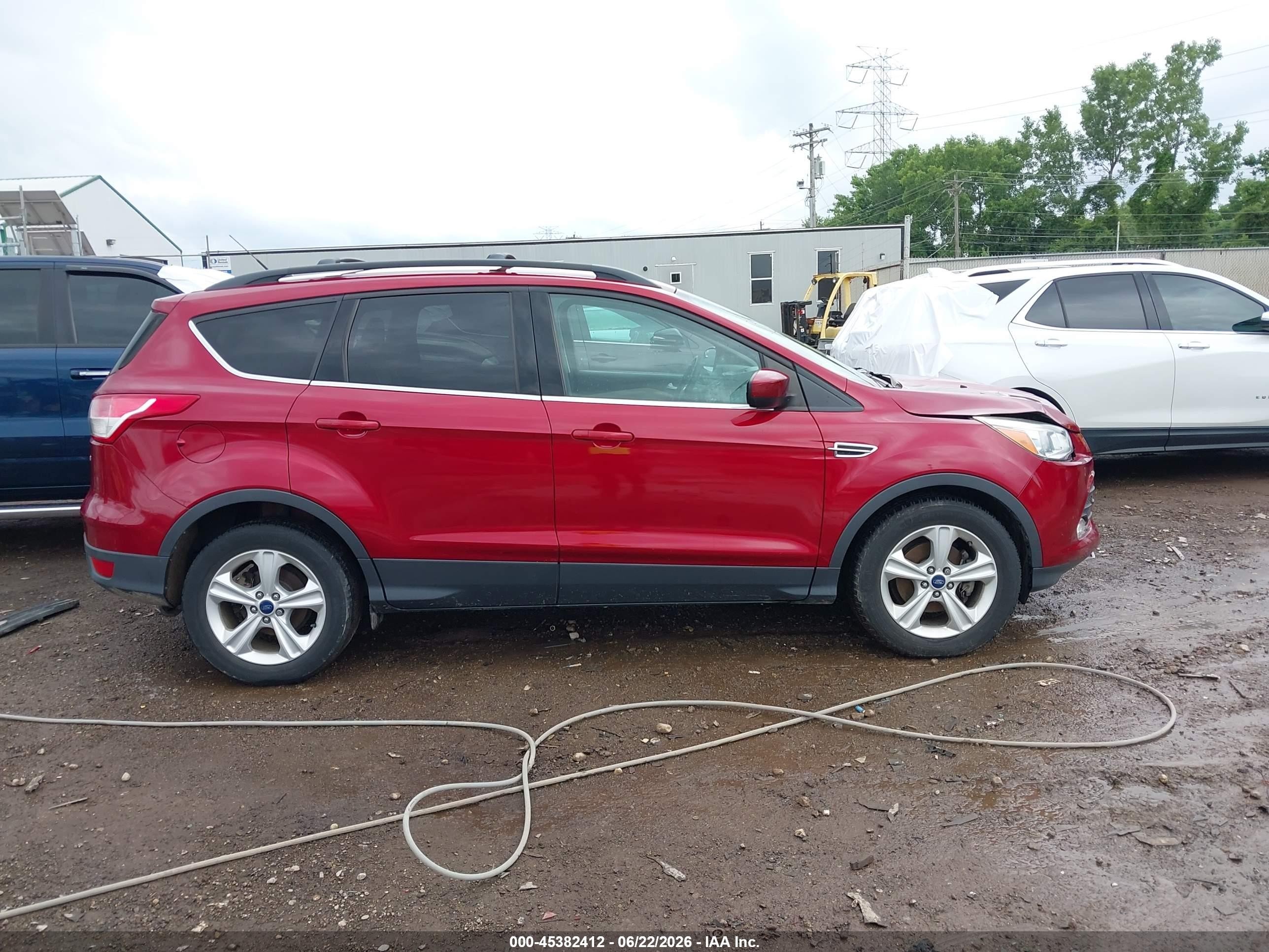 2014 Ford Escape Se Red vin: 1FMCU0GX3EUE09576