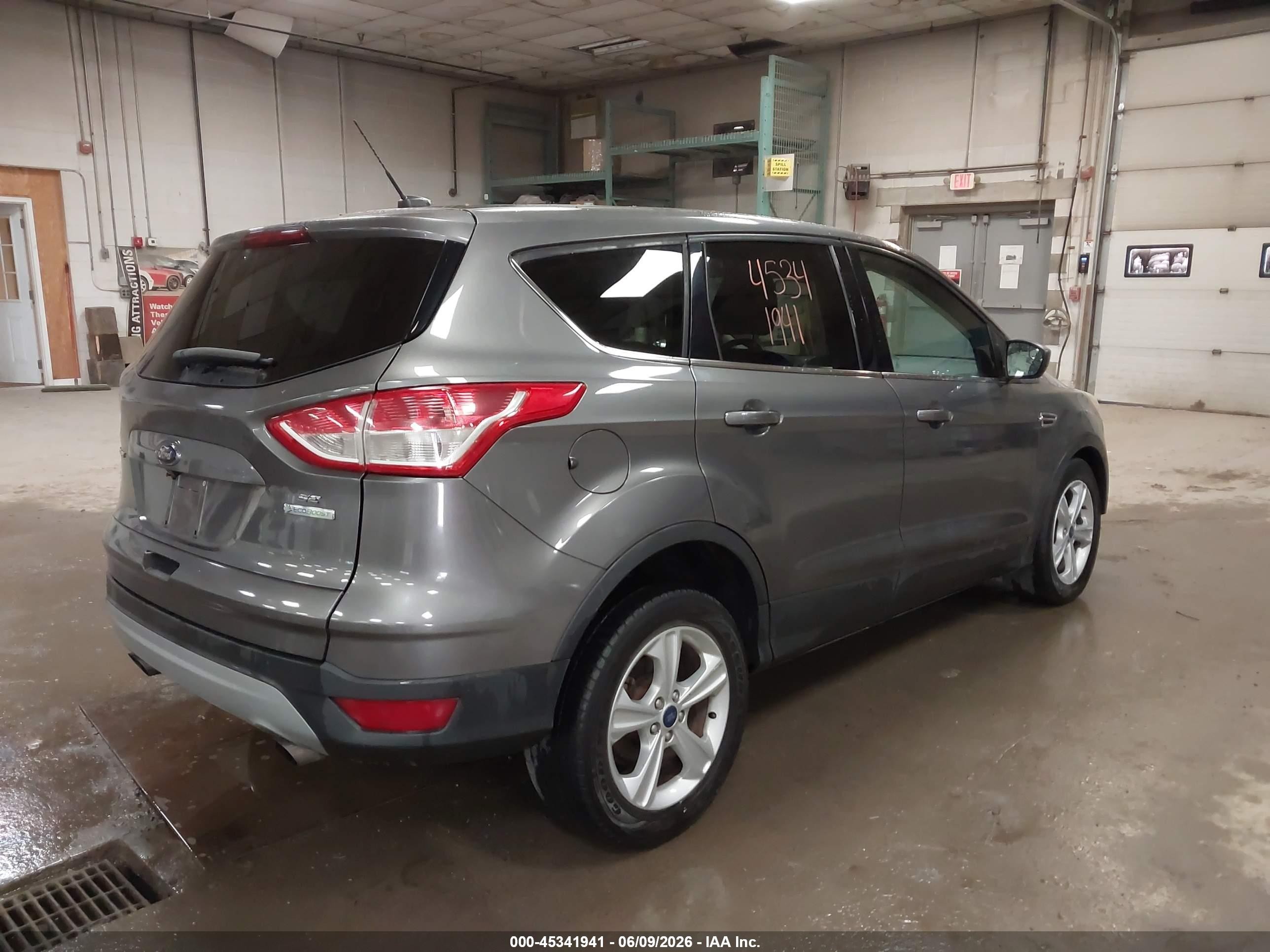 2014 Ford Escape Se Gray vin: 1FMCU0GX3EUE48006