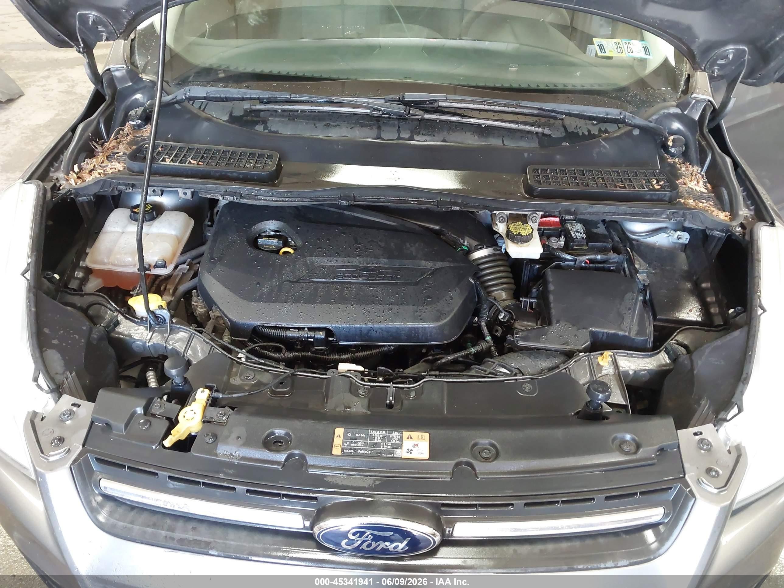 2014 Ford Escape Se Gray vin: 1FMCU0GX3EUE48006