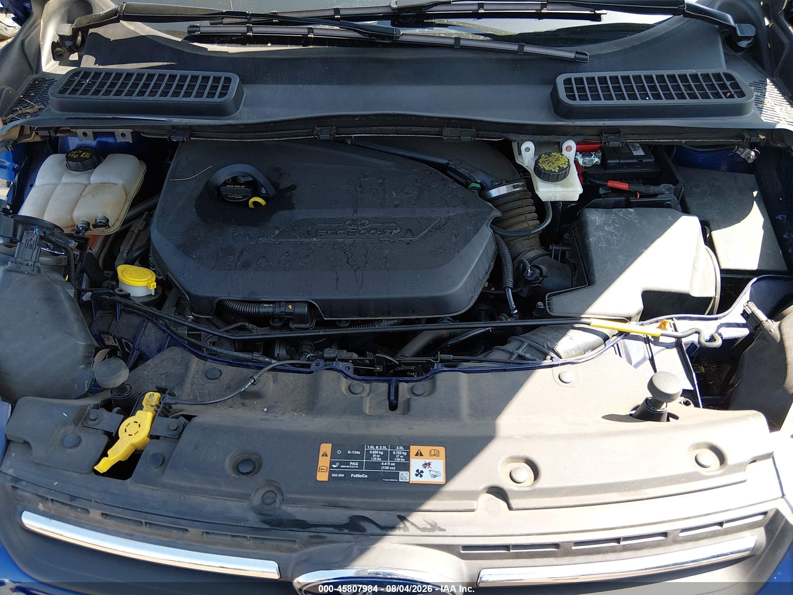 2015 Ford Escape Se Blue vin: 1FMCU0GX3FUA08921