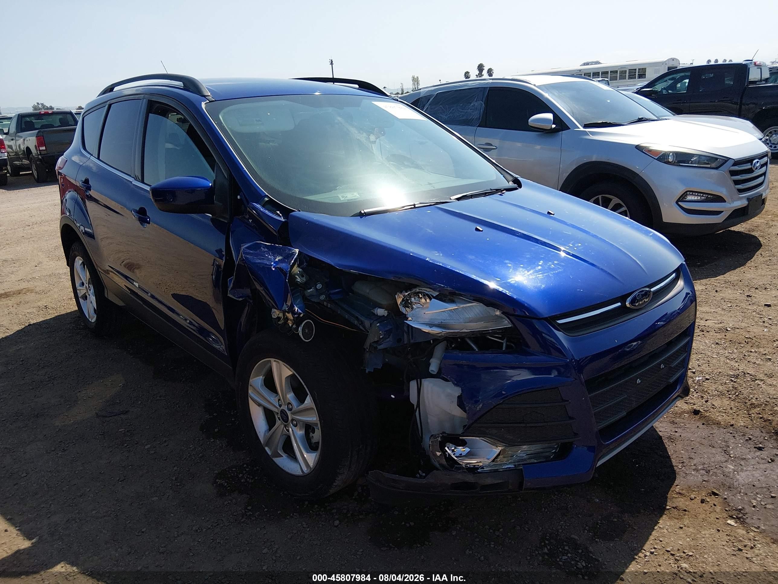 2015 Ford Escape Se Blue vin: 1FMCU0GX3FUA08921