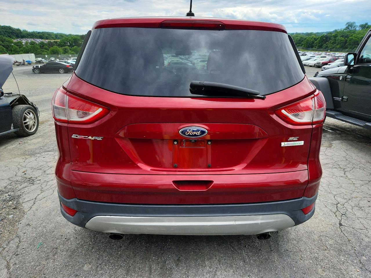 2015 Ford Escape Se Red vin: 1FMCU0GX3FUA35830