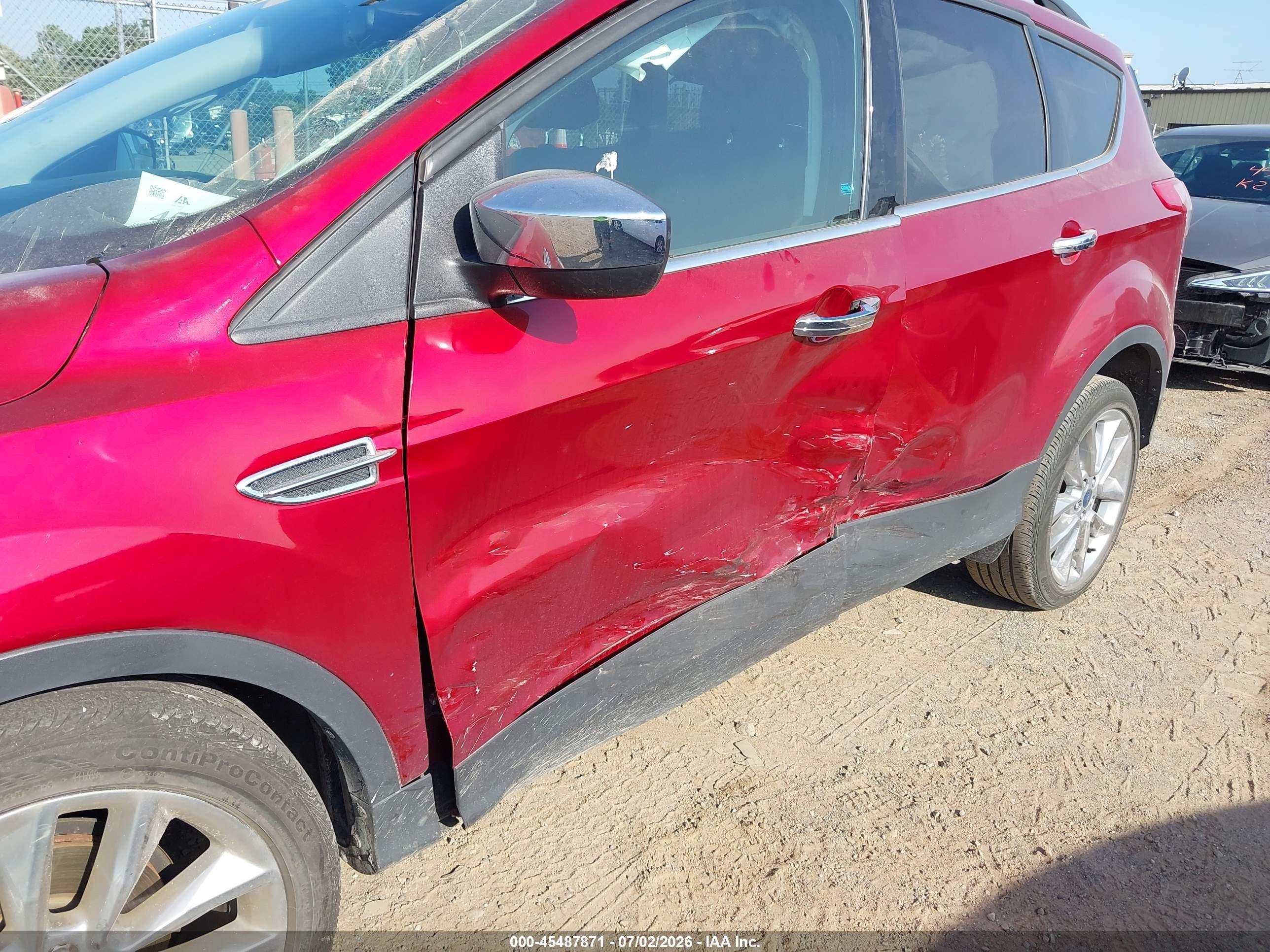 2015 Ford Escape Se Red vin: 1FMCU0GX3FUA76507