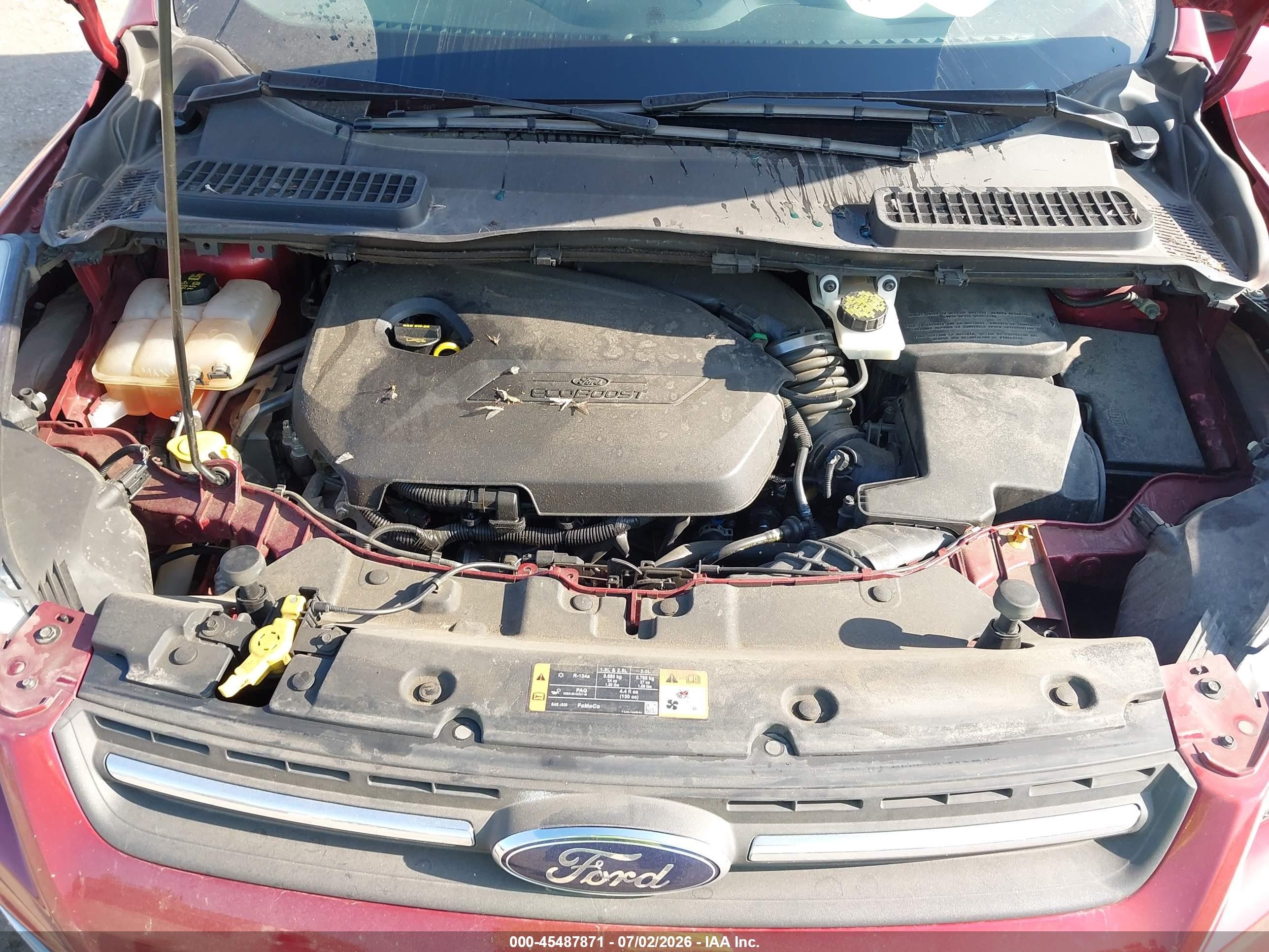 2015 Ford Escape Se Red vin: 1FMCU0GX3FUA76507