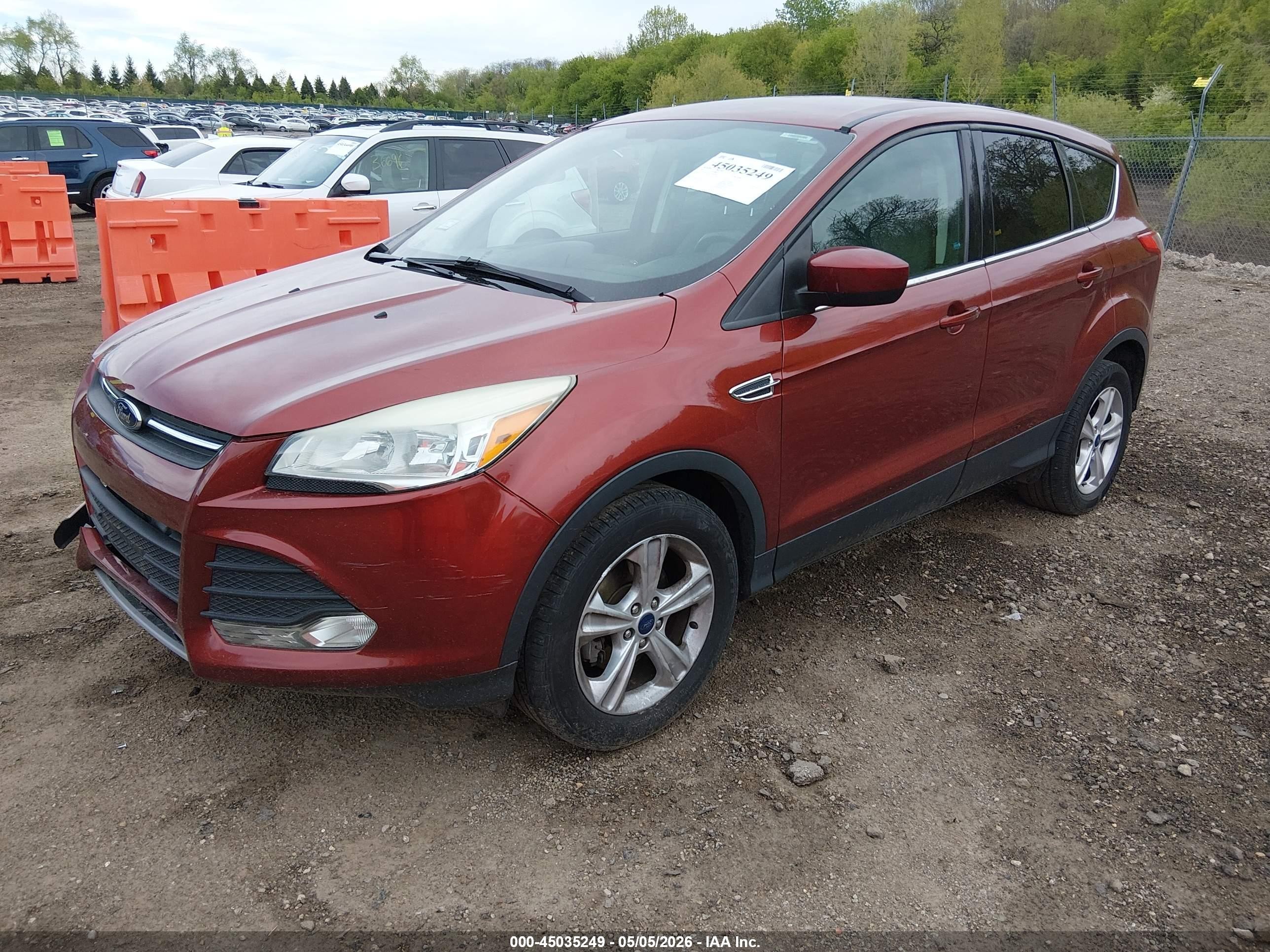 2015 Ford Escape Se Red vin: 1FMCU0GX3FUB48645