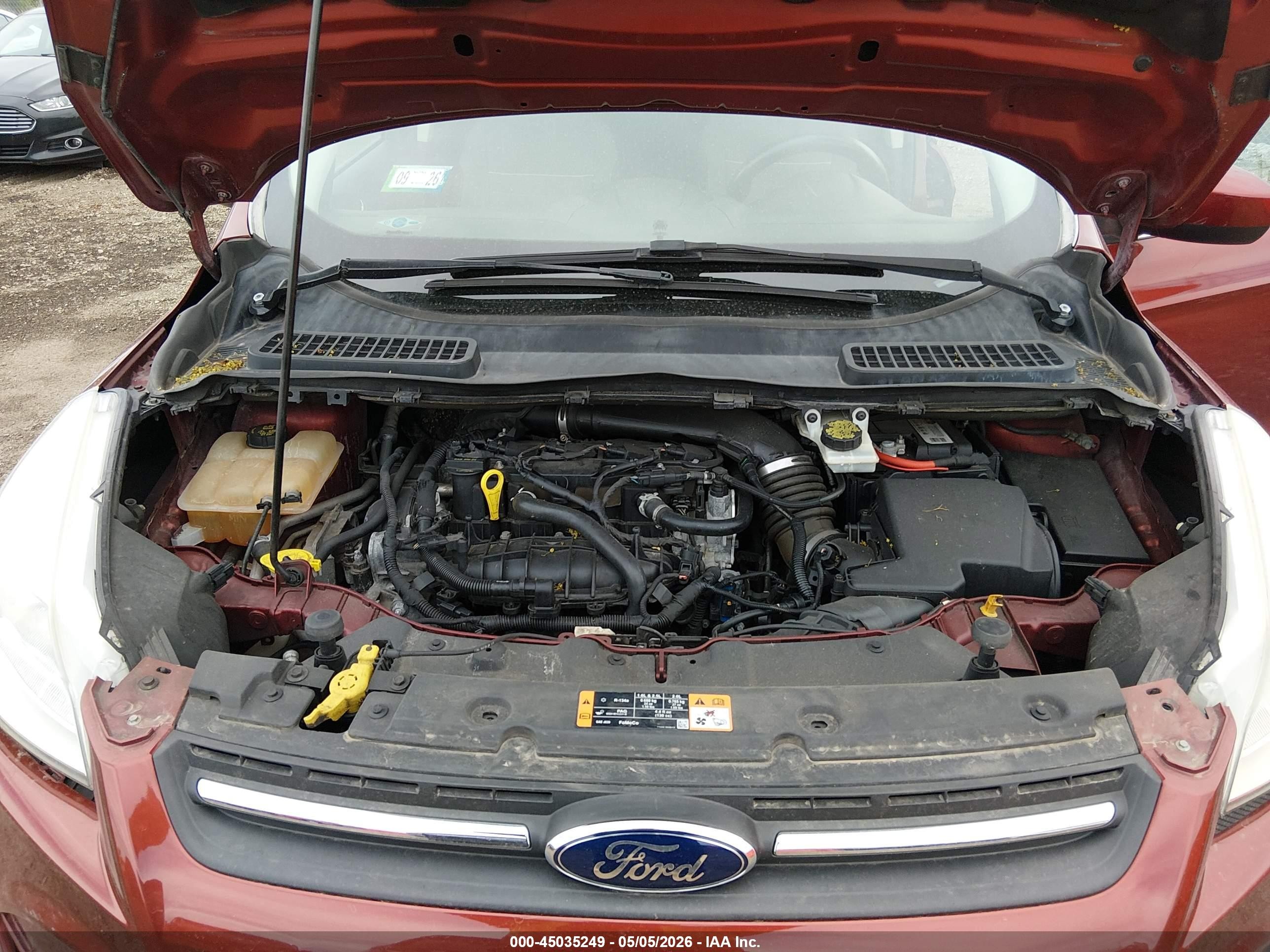 2015 Ford Escape Se Red vin: 1FMCU0GX3FUB48645