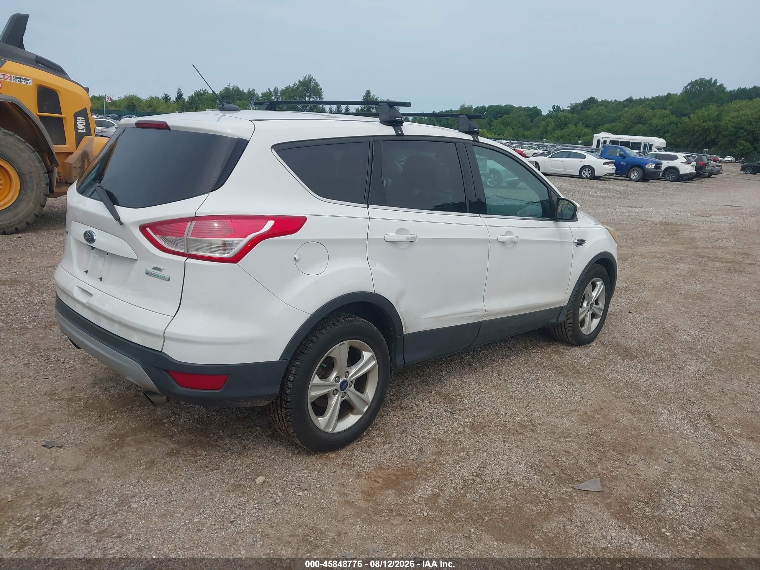 2015 Ford Escape Se White vin: 1FMCU0GX3FUB69530