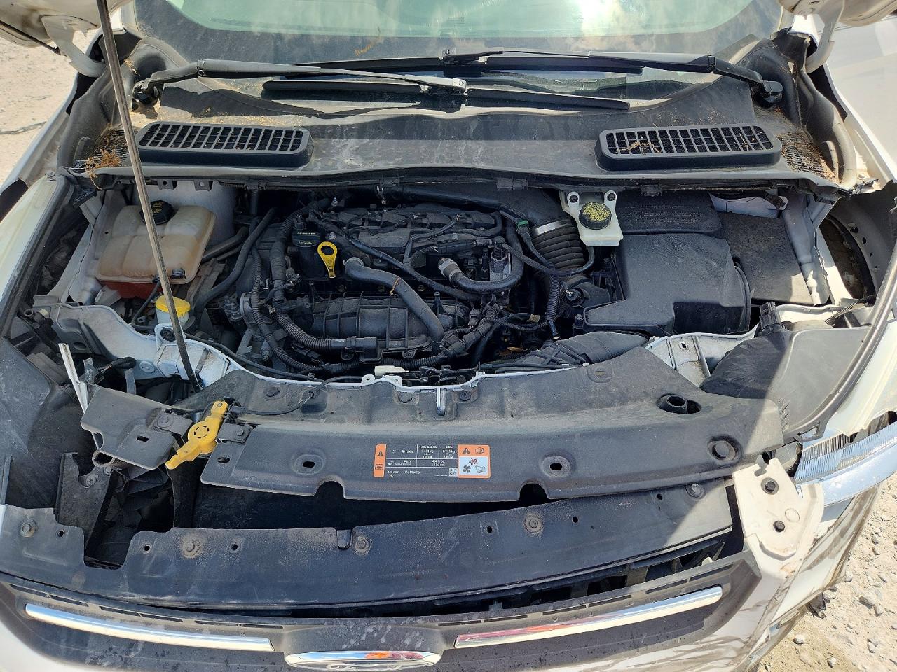 2015 Ford Escape Se White vin: 1FMCU0GX3FUB71391