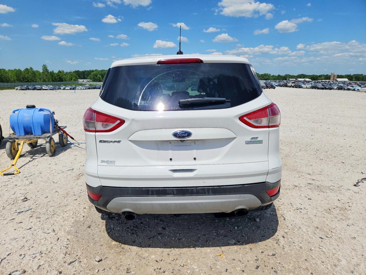 2015 Ford Escape Se White vin: 1FMCU0GX3FUB71391