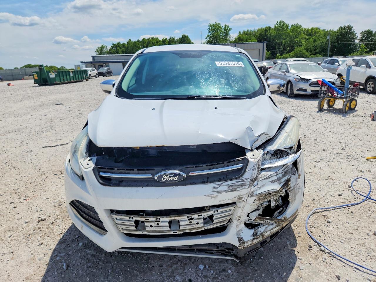 2015 Ford Escape Se White vin: 1FMCU0GX3FUB71391