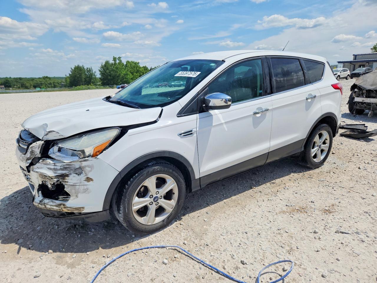 2015 Ford Escape Se White vin: 1FMCU0GX3FUB71391