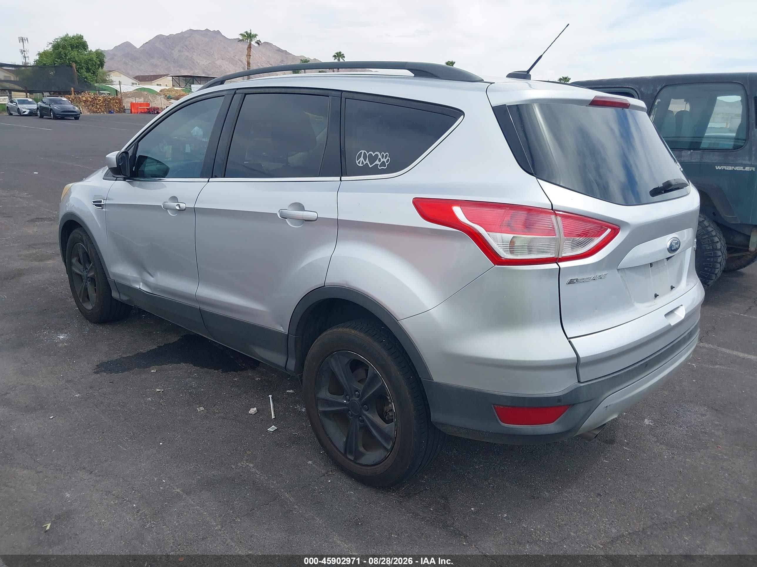 2015 Ford Escape Se Silver vin: 1FMCU0GX3FUB86084